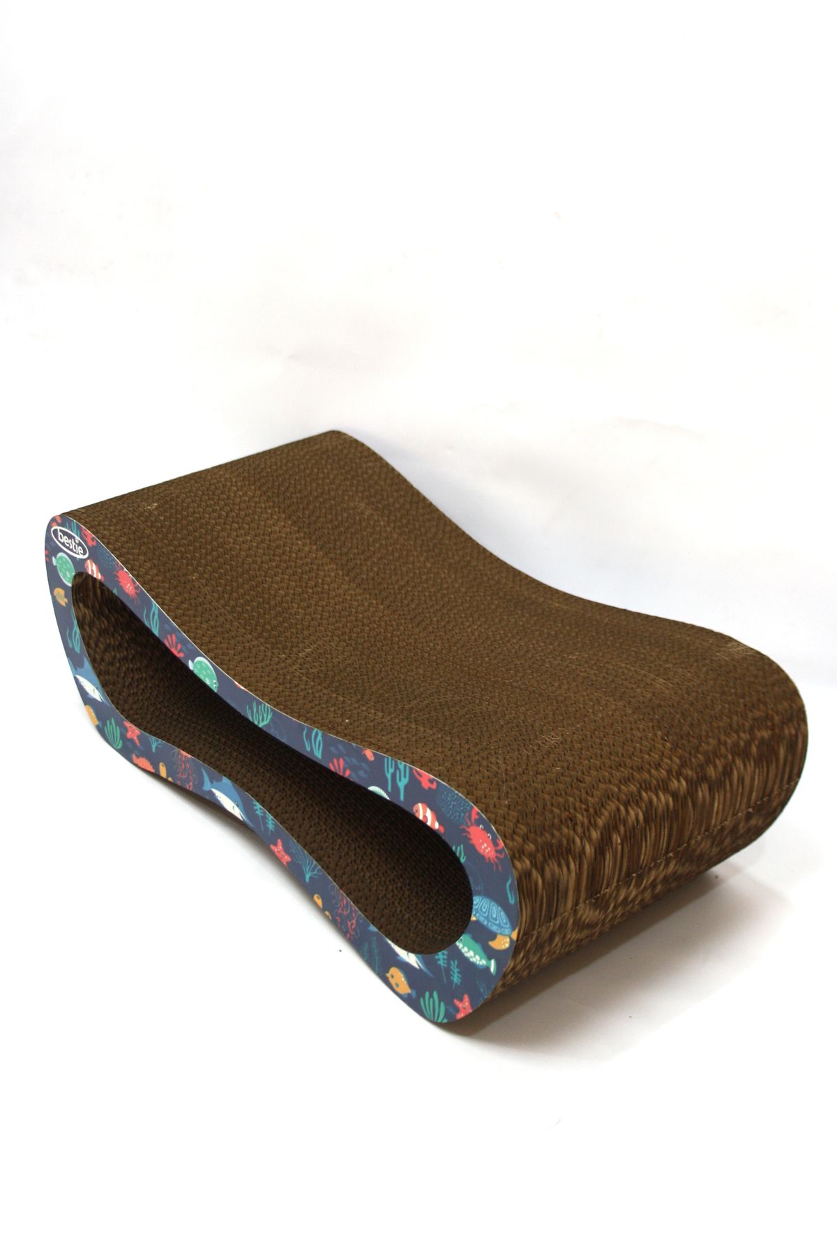 Bestie-Set of 4 - Cat Scratching Sofa Cardboard Cat Scratching Horizontal Scratching - Fish Pattern 7