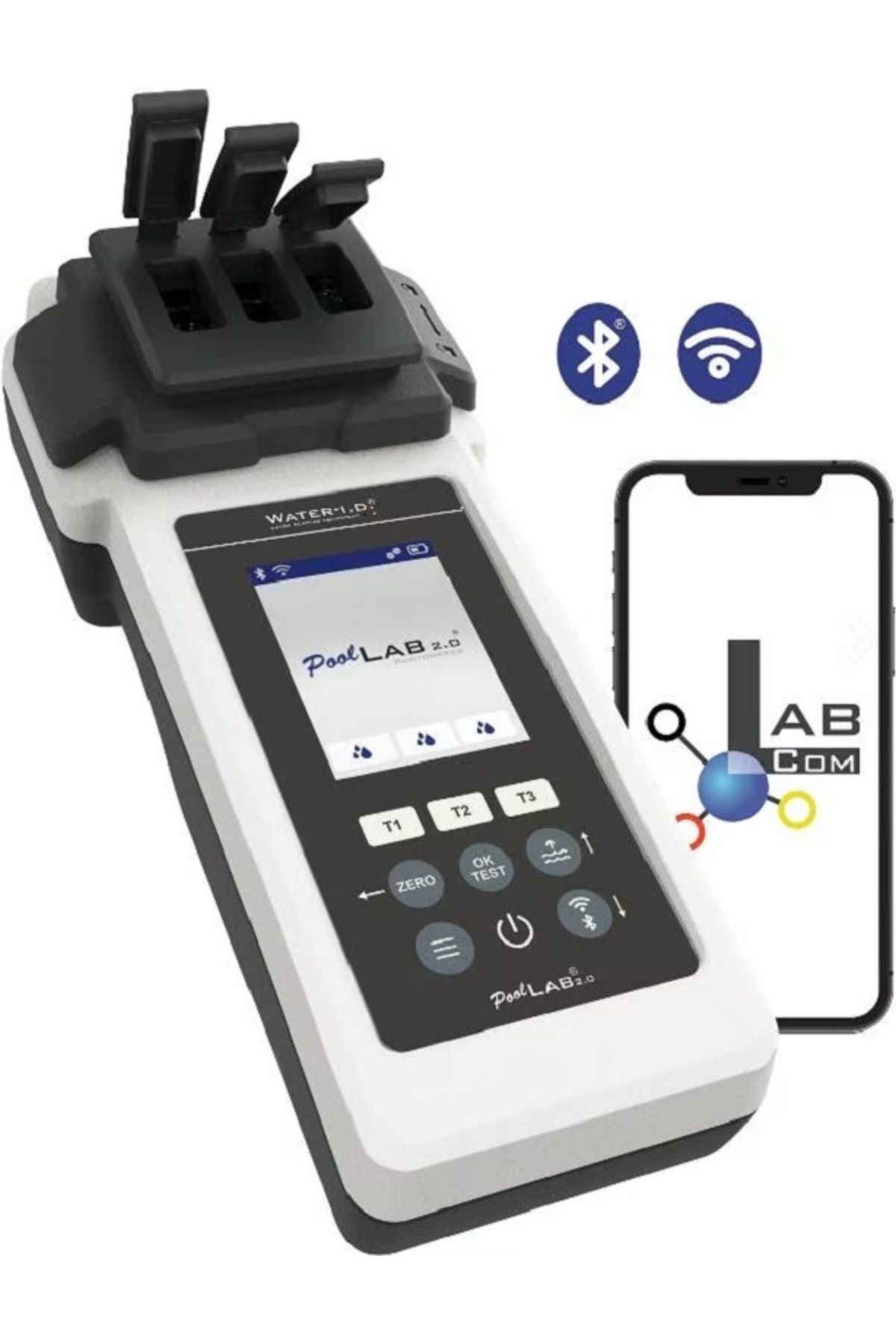 GÜMRÜK BEY Pool LAB 2.0 Photometer Profesyonel Kullanım İçin Fotometre Seti Havuz Suyu Su Testi İçin Set