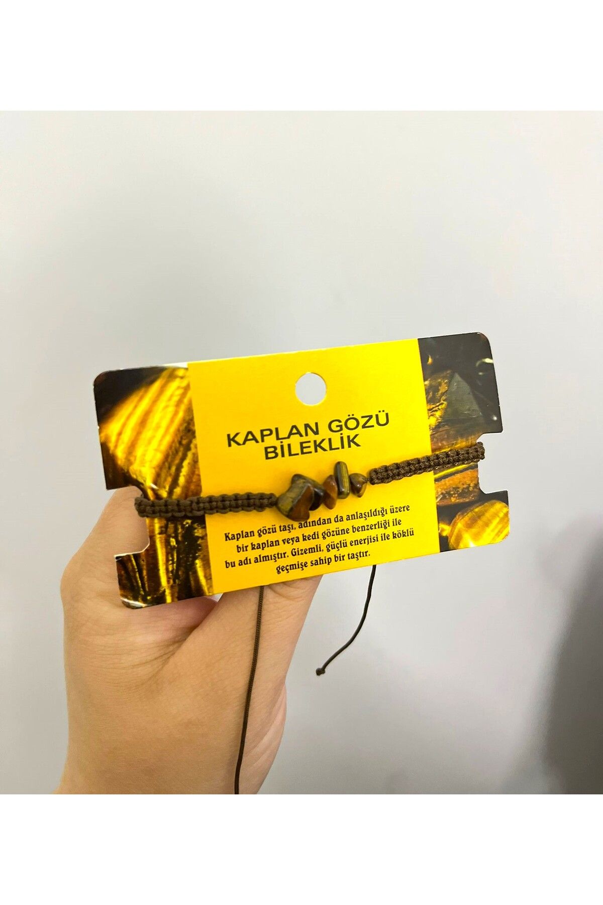 mihi hediyelik Kaplan Gözü Doğal Taş bileklik