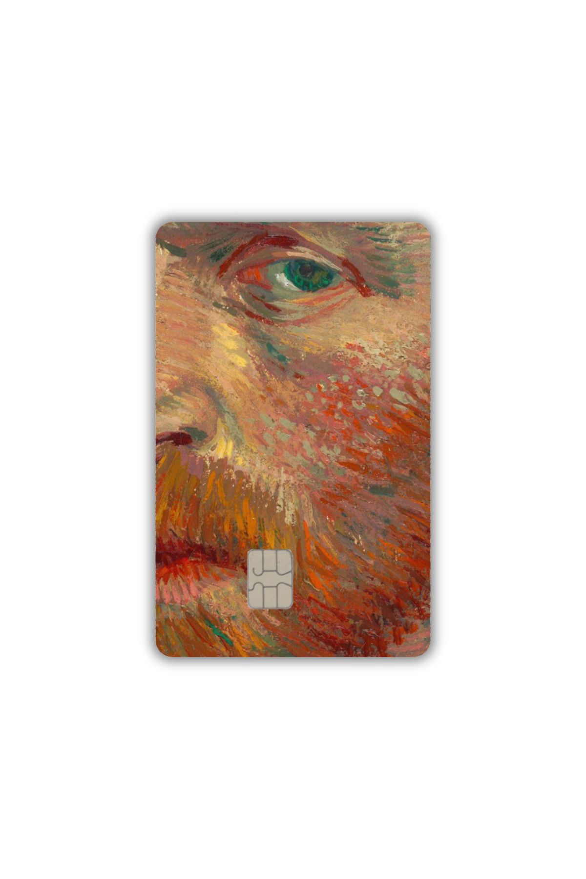 yoyadizayn Vincent Van Gogh Portre Öğrenci Kartı, Metro Kartı, Akbil, Kredi Kartı Kaplama KÜÇÜK ÇİP