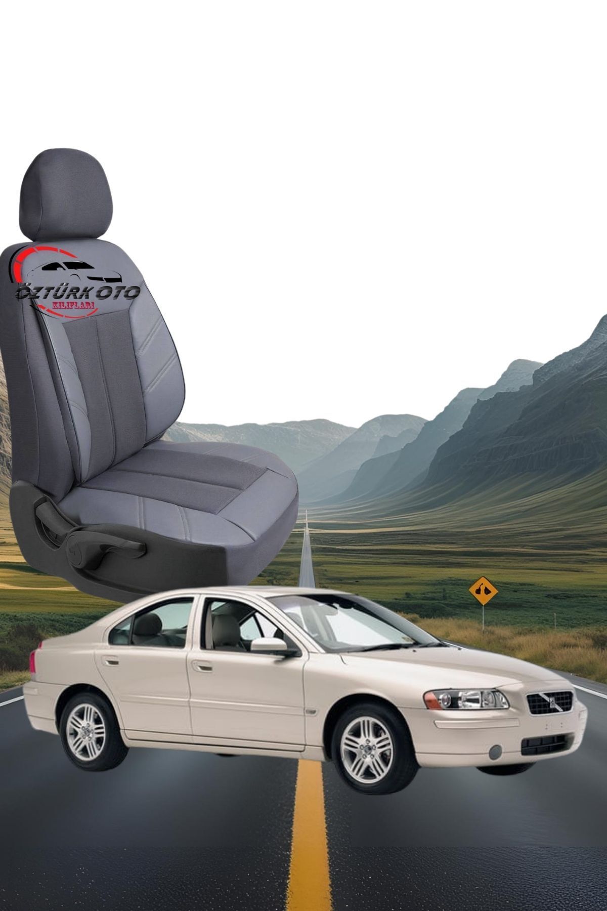 MEVLÜT ÖZTÜRK OTO KILIFLARI Akik Serisi Volvo S60 Tam Set Oto Koltuk Kılıfı