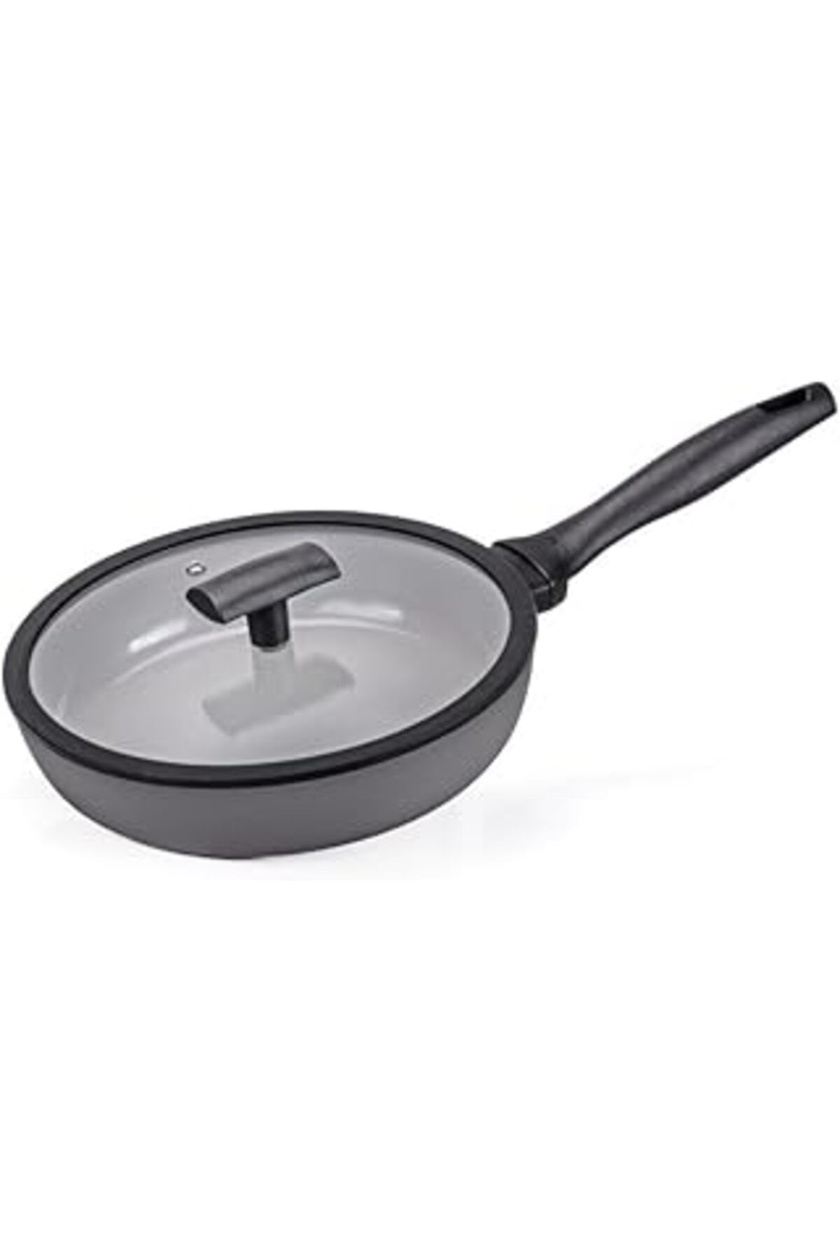 Mu Art Ahşap Moneta Melodia Finegress Kısa Tencere 24 Cm + Cam Kapak