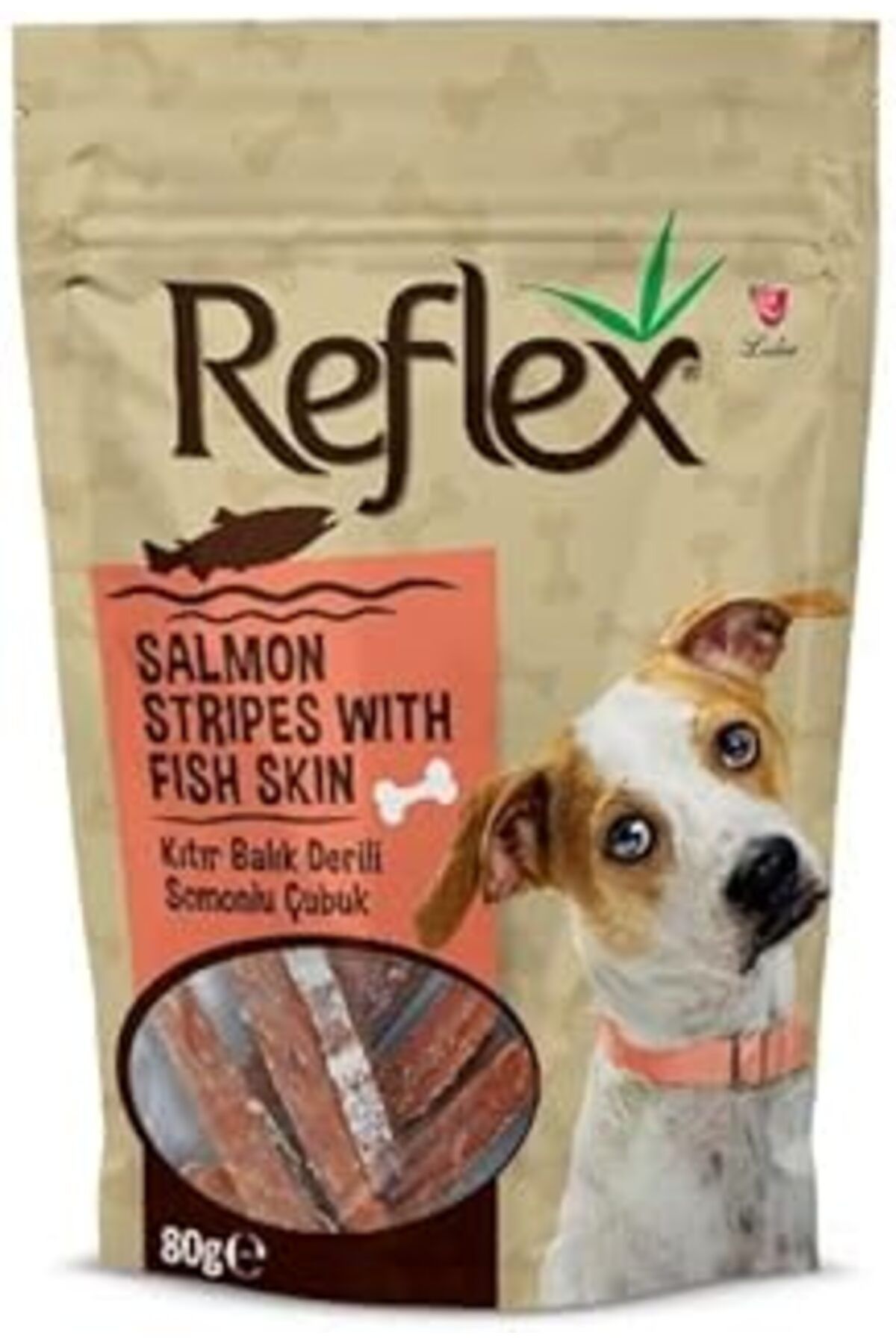 Mu Art Ahşap Köpek Ödülü Somon Çıtırları 80 Gr