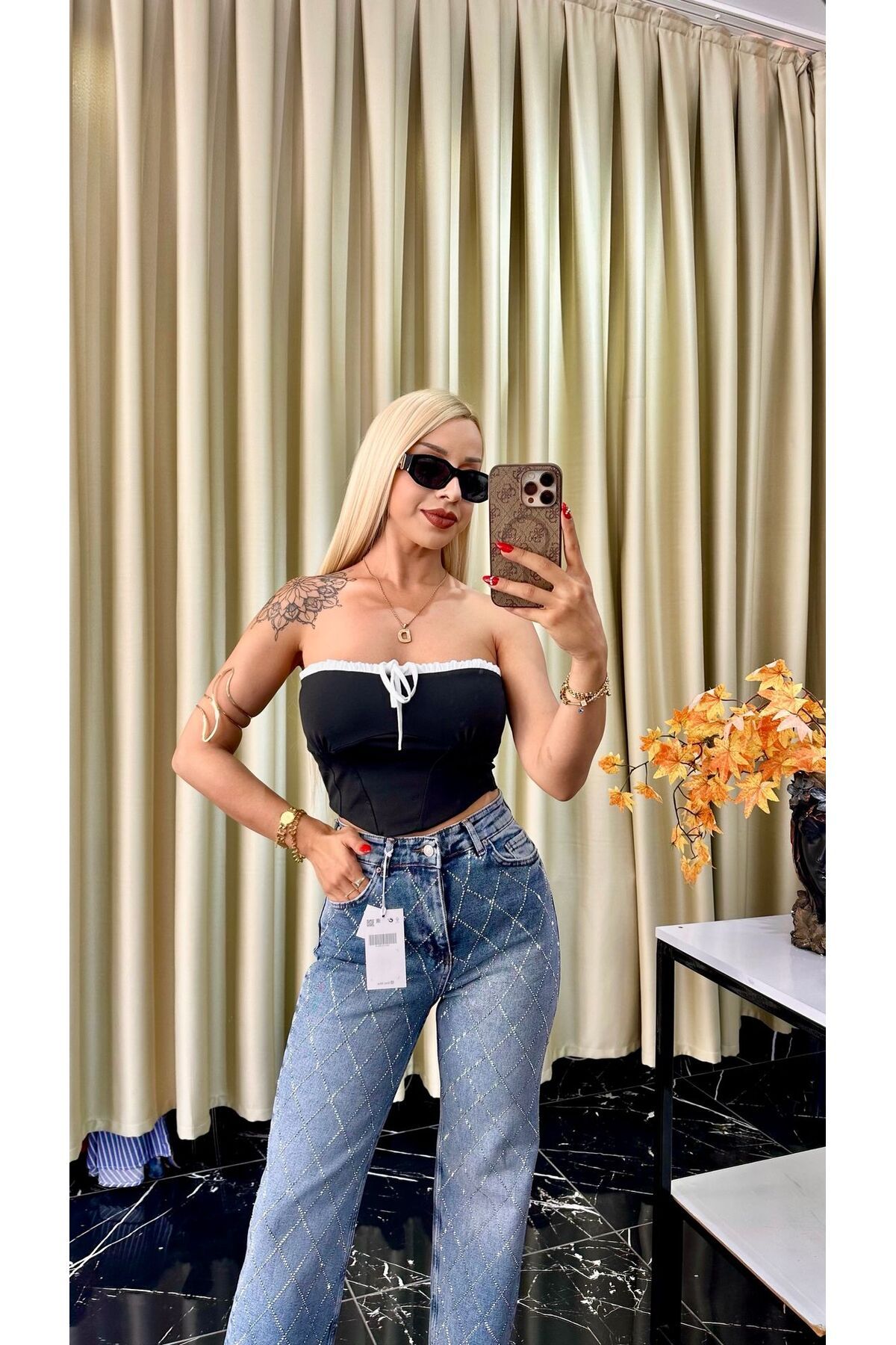 Dilara Kavraal Butik Marka Model Brck Crop