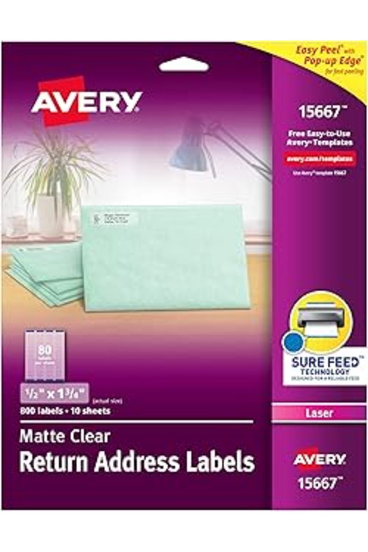 NETWORK ART Avery Easy Peel Return Address Label