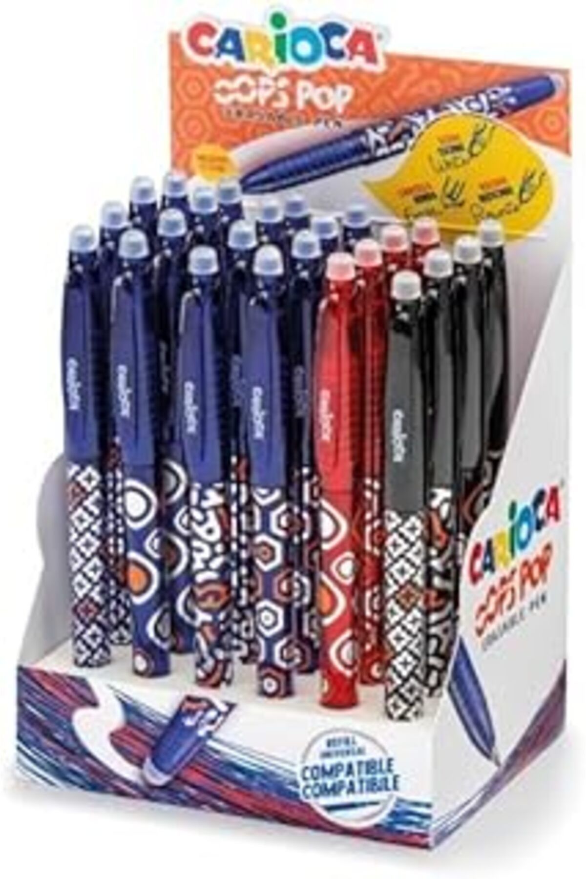 TBSProjects Carioca Oops Pop Silinebilir Tükenmez Kalem 24'Lü Stand