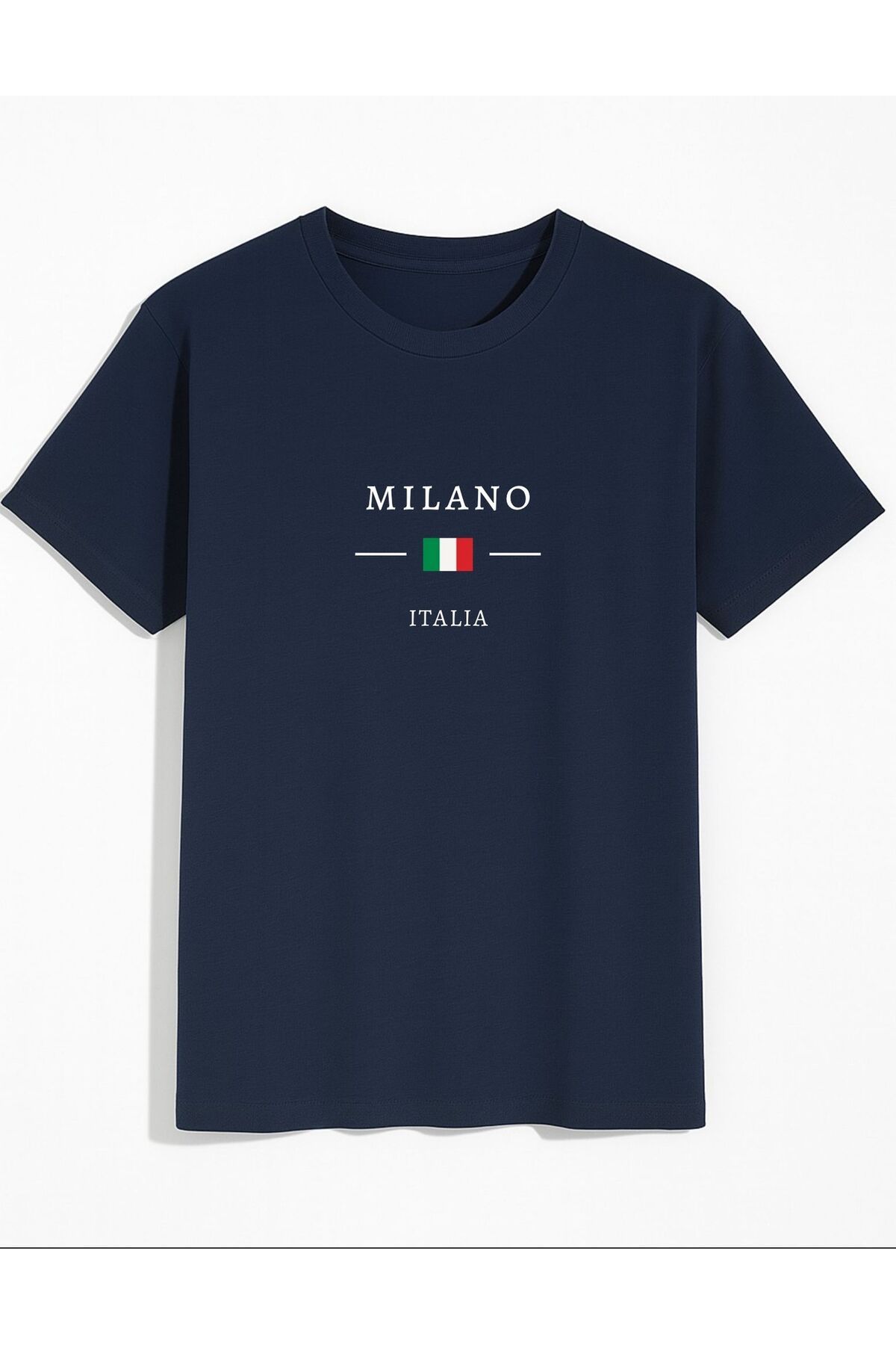 AFROGİYİM Unisex Milano Baskılı T-Shirt