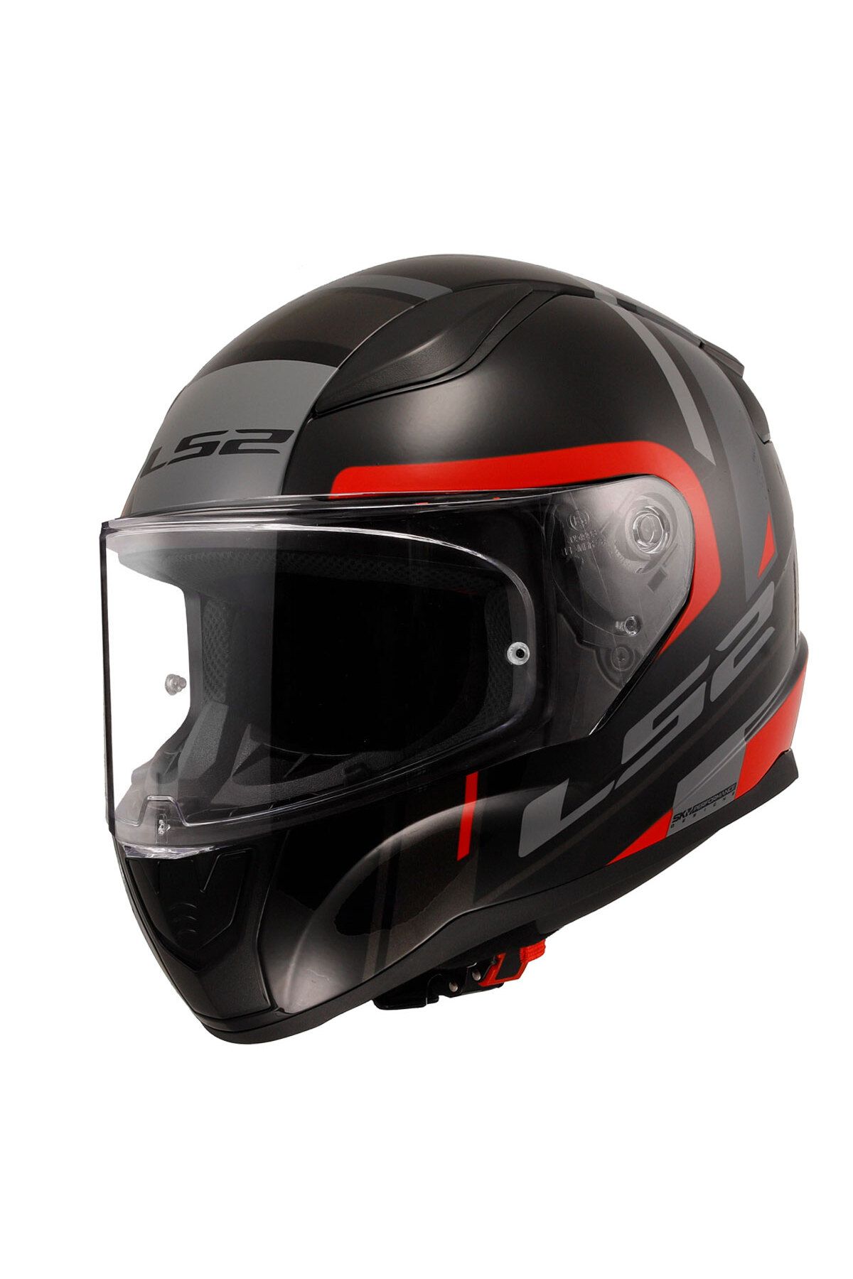 LS2 RAPID 2 CHOS SİYAH-KIRMIZI KASK