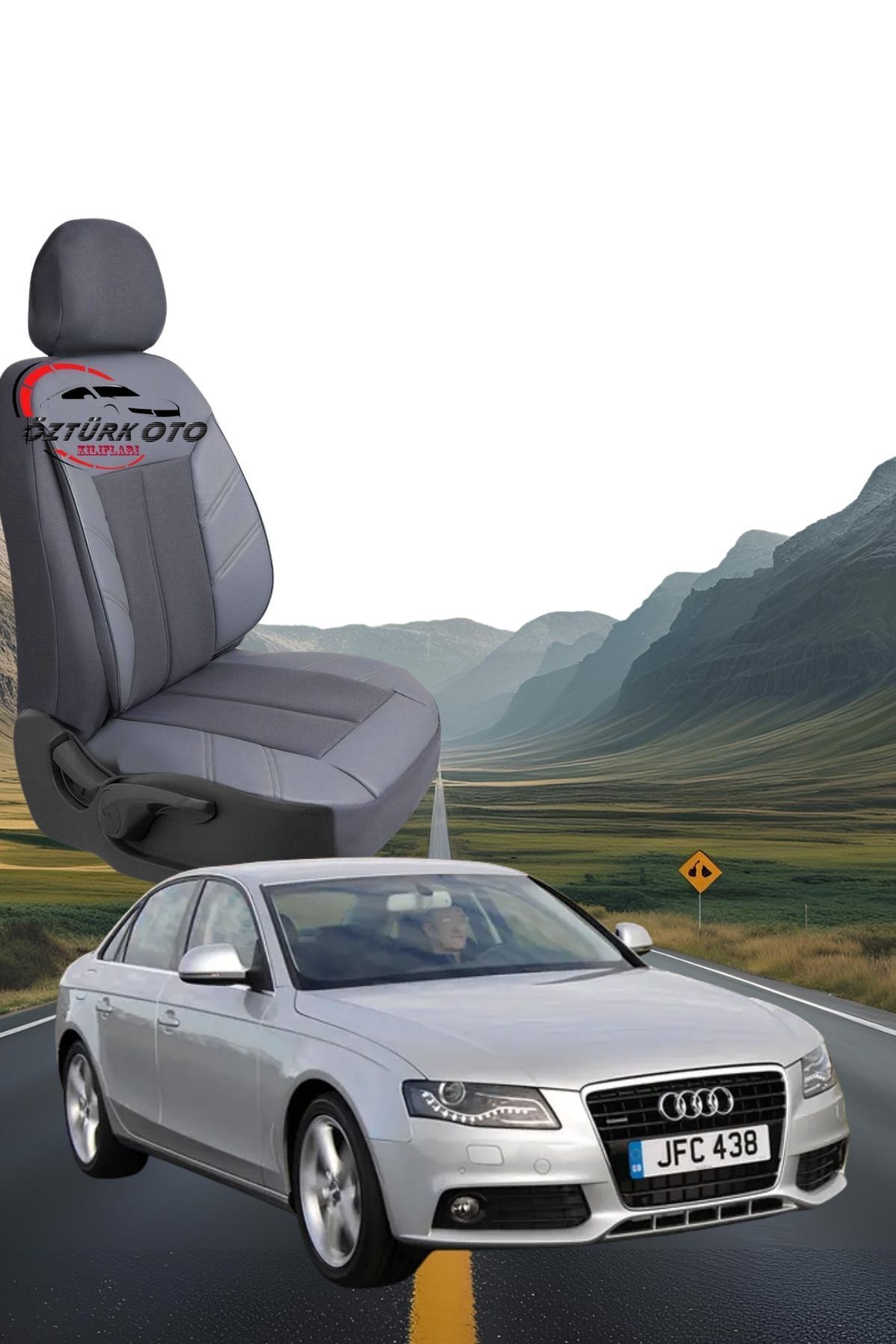 MEVLÜT ÖZTÜRK OTO KILIFLARI Akik Serisi Audi-A4 Tam Set Oto Koltuk Kılıfı