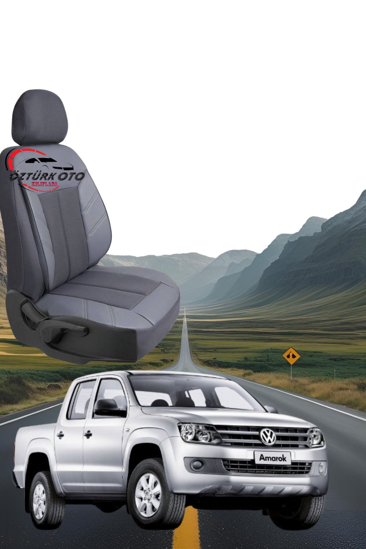 MEVLÜT ÖZTÜRK OTO KILIFLARI Akik Serisi Wolksvagen Amarok Tam Set Oto Koltuk Kılıfı
