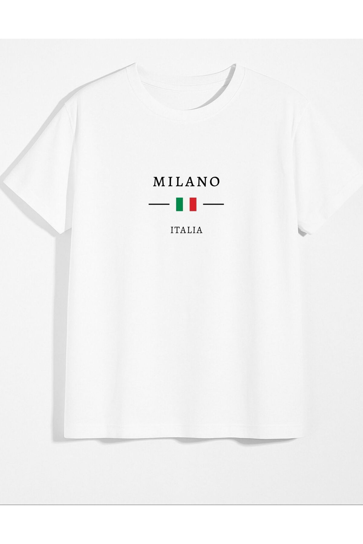 AFROGİYİM Unisex Milano Baskılı T-Shirt
