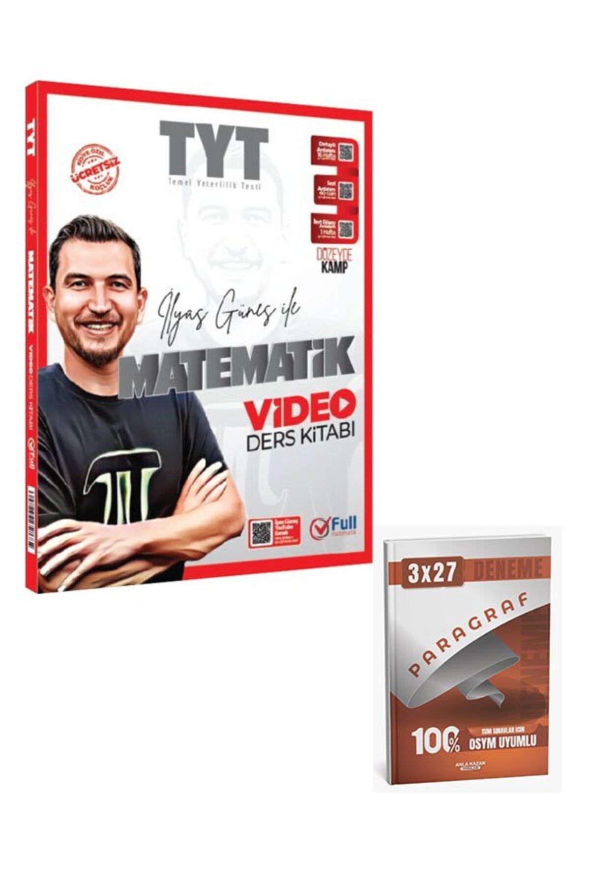 Anla Kazan Yayınları Full Matematik 2026 TYT Matematik Video Ders Kitabı+Anla Kazan Paragraf