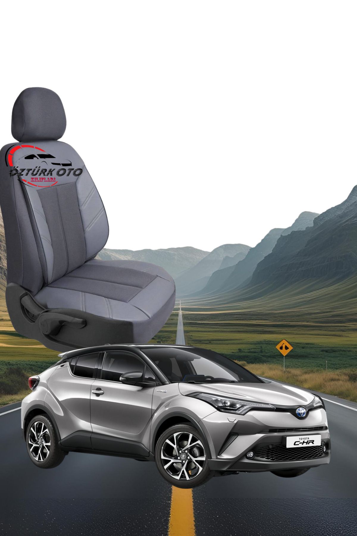 MEVLÜT ÖZTÜRK OTO KILIFLARI Akik Serisi Toyota C-HR Tam Set Oto Koltuk Kılıfı