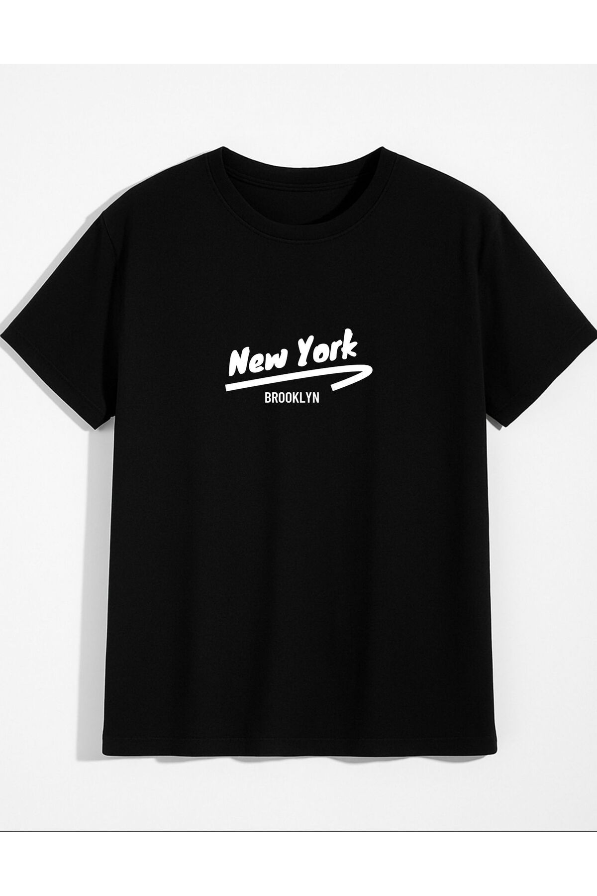 AFROGİYİM Unisex Newyork Baskılı T-Shirt