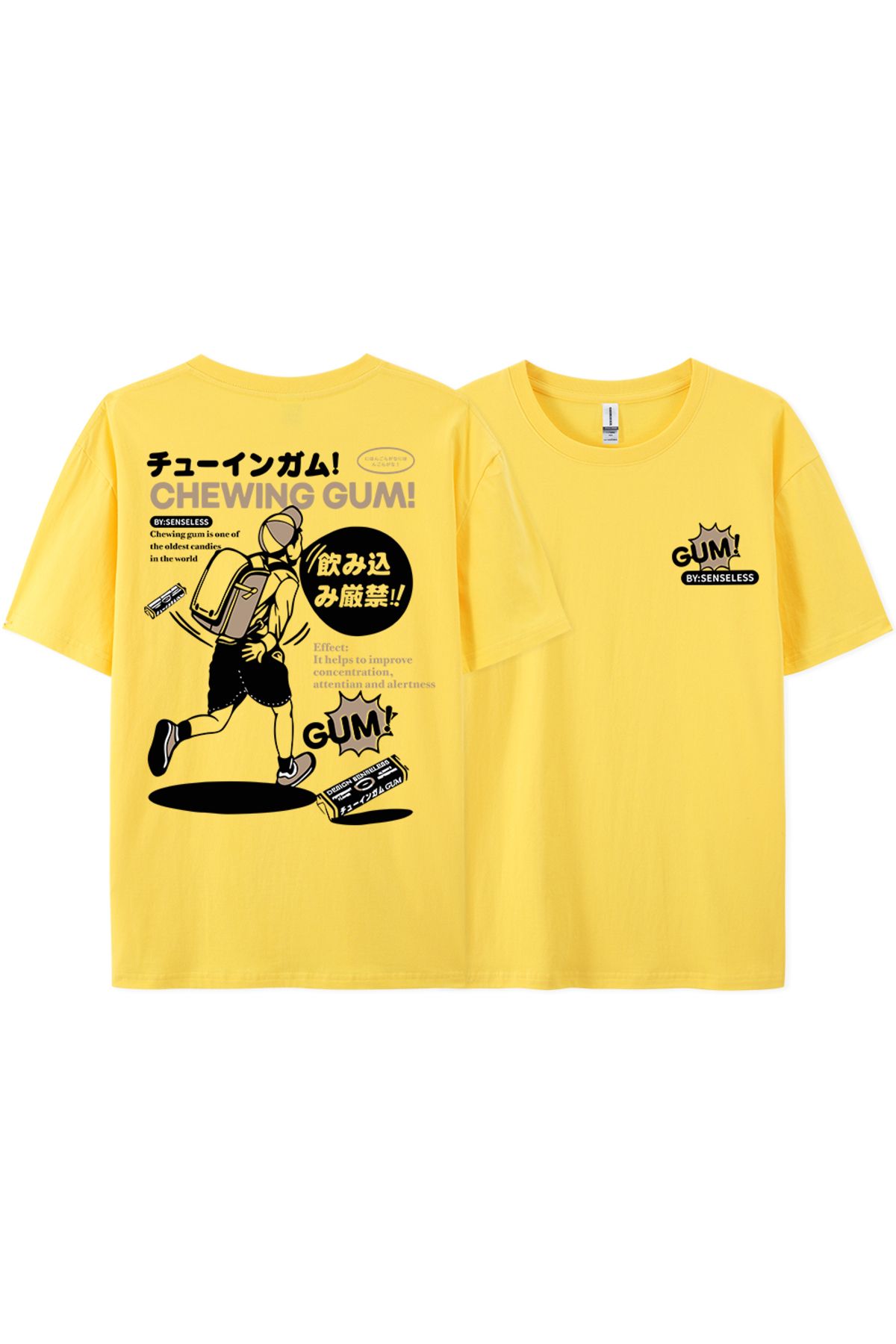 StartMore Y2k Vintage Tişört Tee Ağır saf pamuk japon çizgi roman