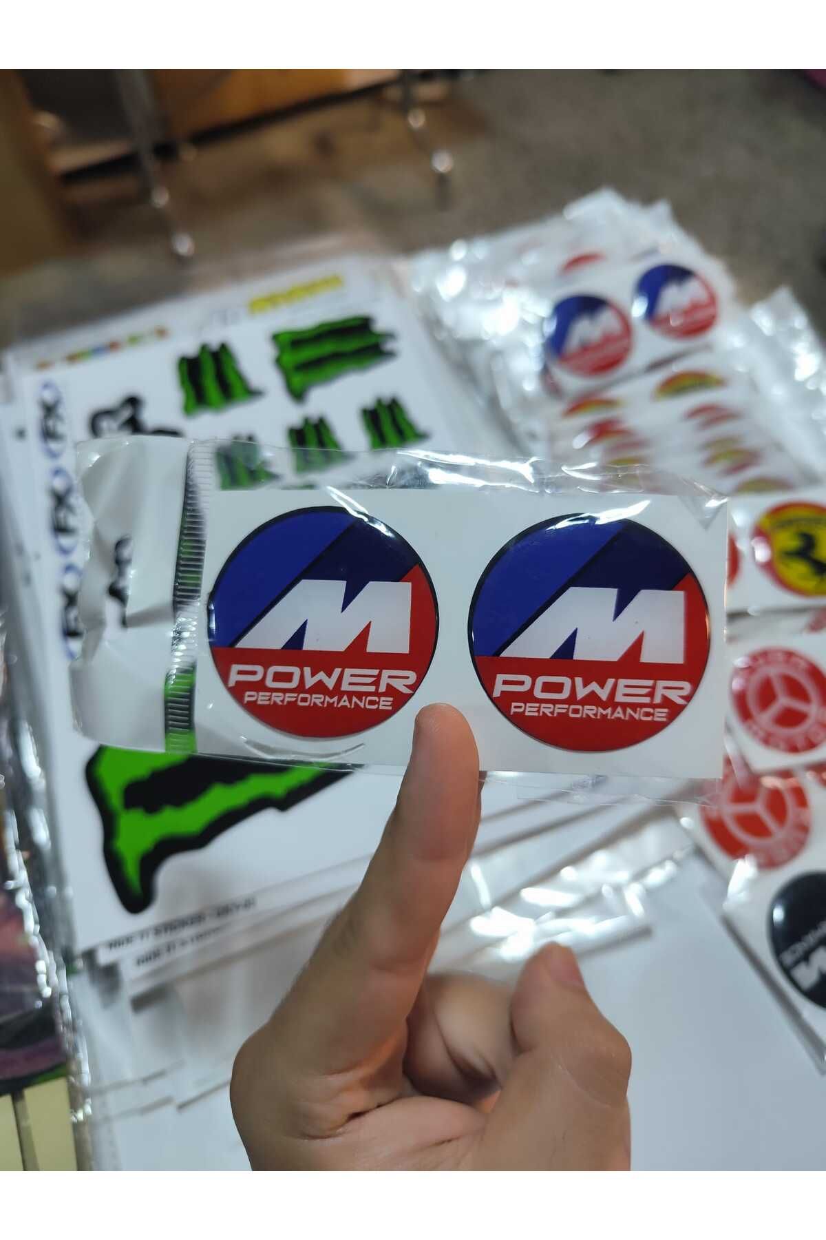 HZN MOTOR Motosiklet Damla Sticker M Power Damla Sticker Aksesuar Modifiye