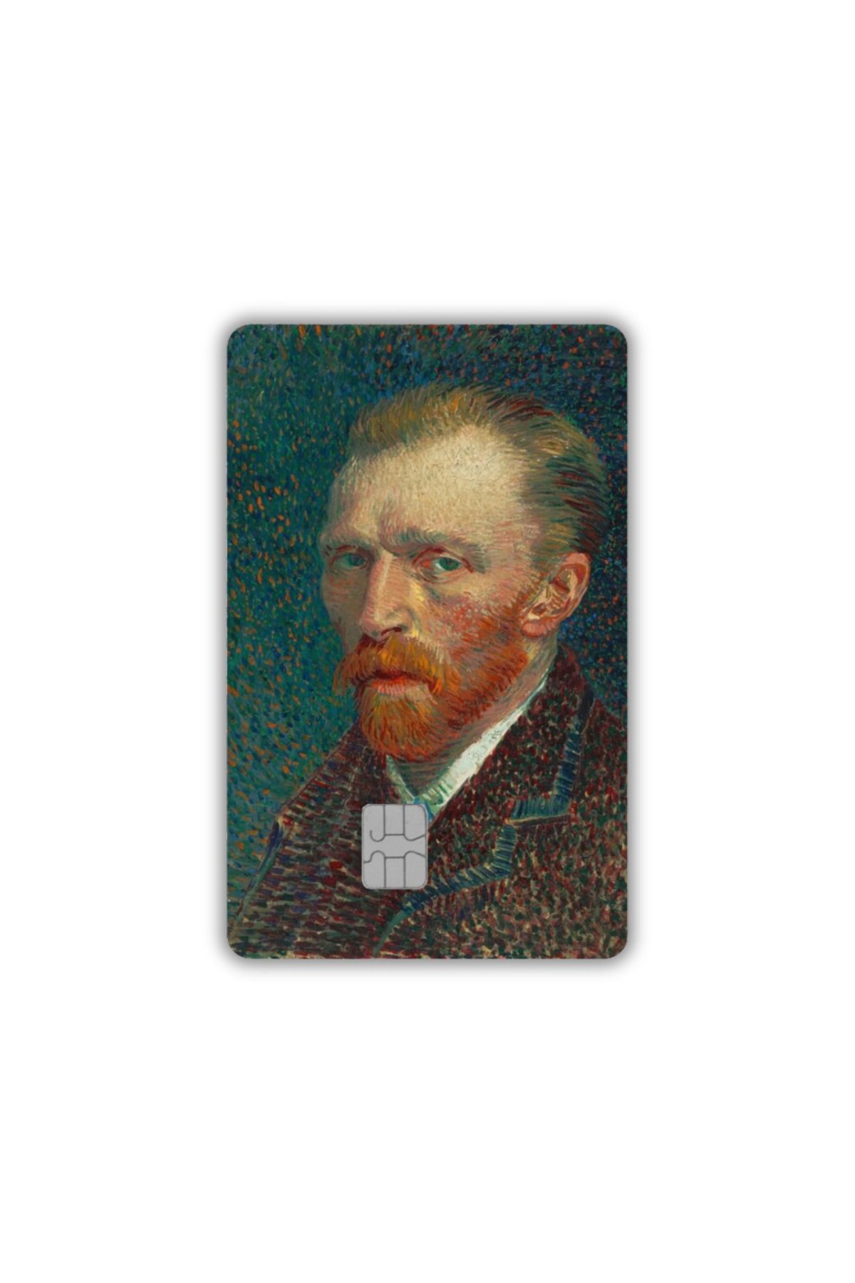 yoyadizayn Vincent Van Gogh Portresi Öğrenci Kartı, Metro Kartı, Akbil, Kredi Kartı Kaplama KÜÇÜK ÇİP