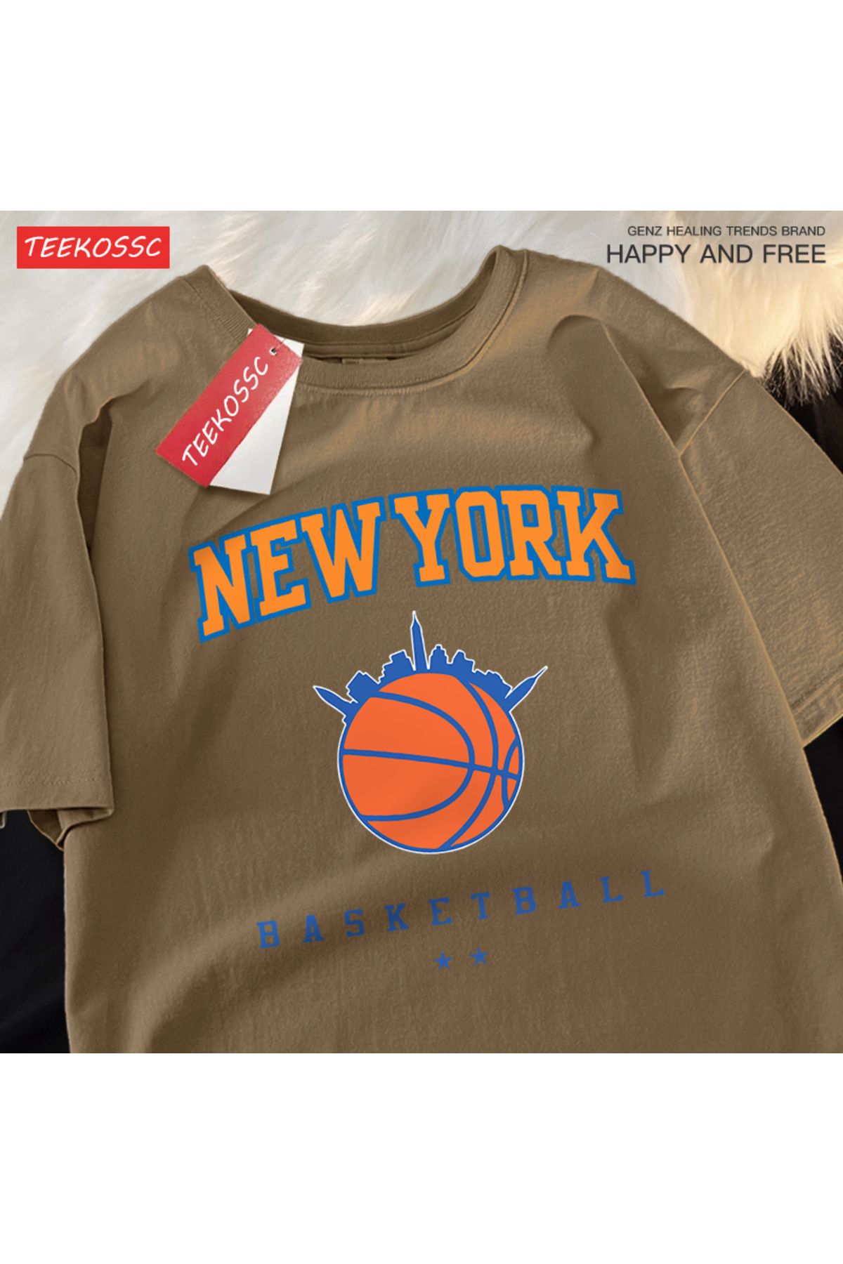 StartMore Y2k Vintage Tişört Tee New York basketbol ligi adam