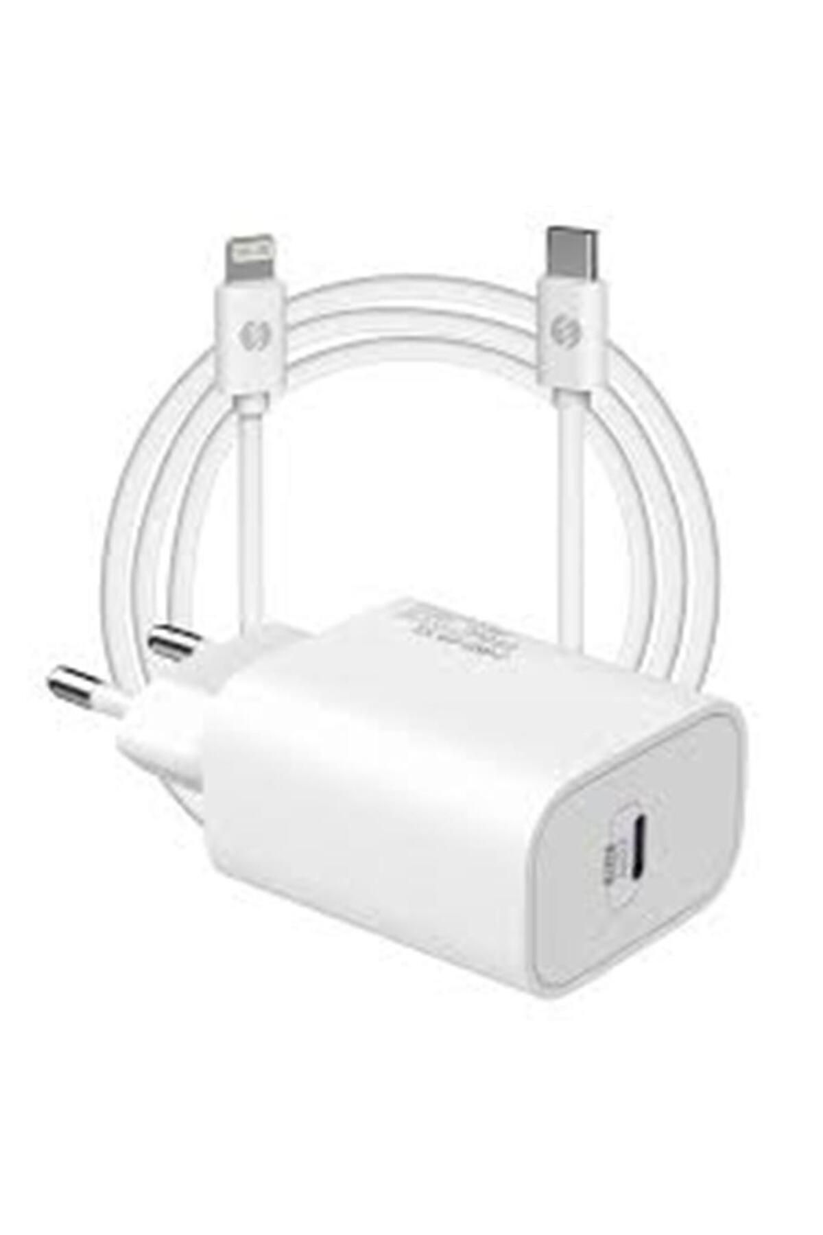 Vobotek Teknoloji S-link SL-EC62PD PD lightning Kablolu 20W PD3.0-Quick Charge QC4.0 Hızlı Ev Şarj Adaptörü