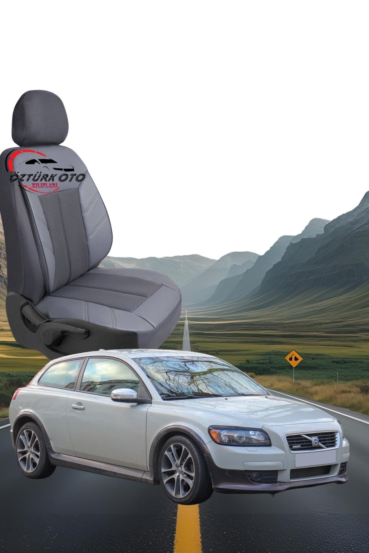 MEVLÜT ÖZTÜRK OTO KILIFLARI Akik Serisi Volvo C30 Tam Set Oto Koltuk Kılıfı