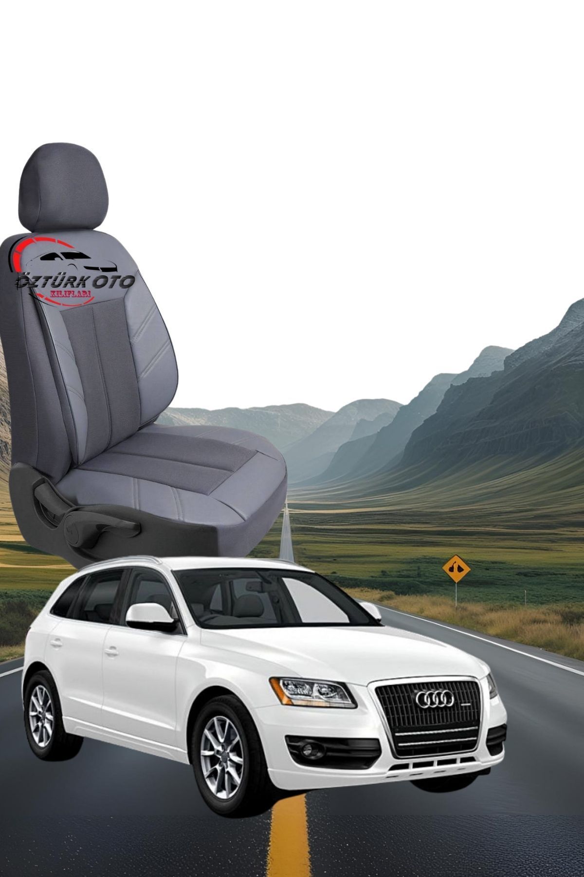 MEVLÜT ÖZTÜRK OTO KILIFLARI Akik Serisi Audi-Q5 Tam Set Oto Koltuk Kılıfı