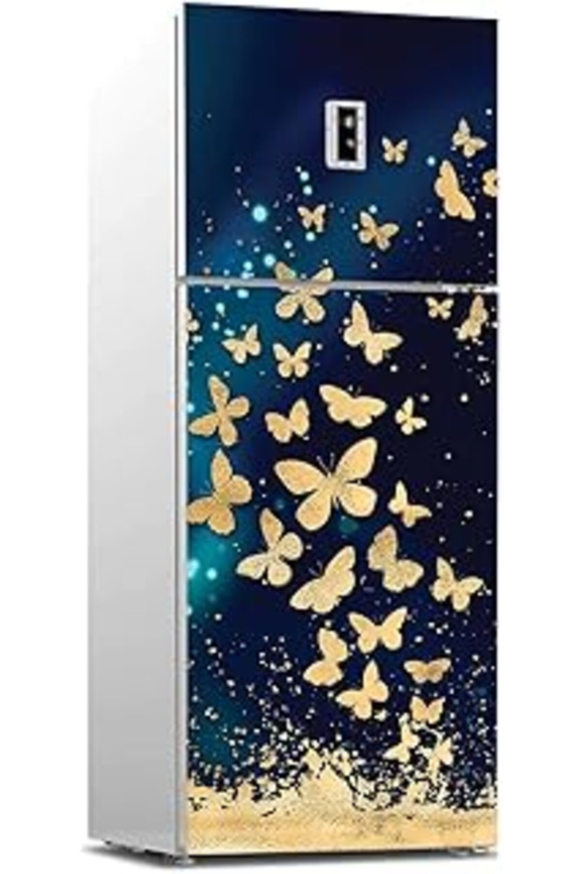 NETWORK ART Buzdolabı Sticker Kaplama Dolap Kaplama Etiketi 3D Kelebekler