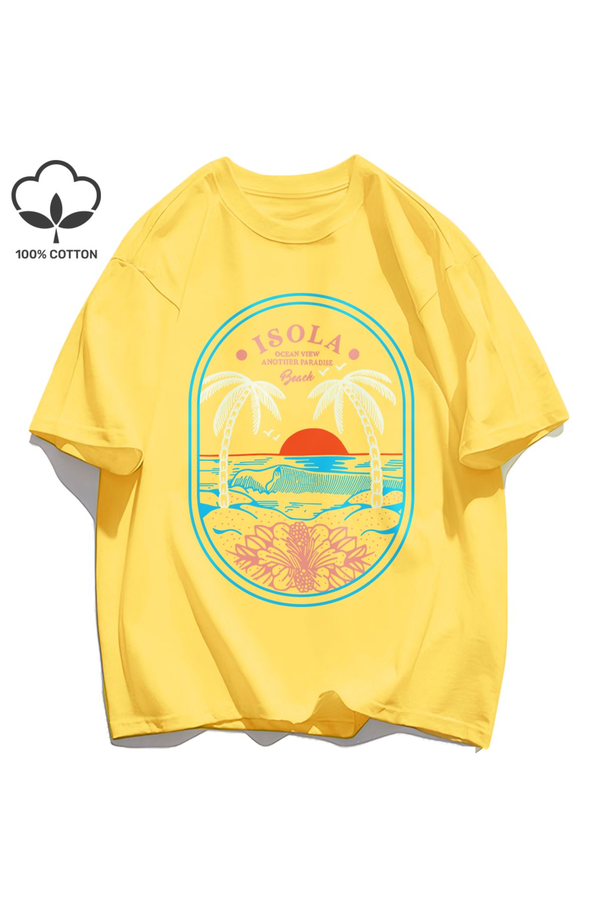 StartMore Y2k Vintage Tişört Tee Okyanus Vibw Başka Bir Paradibe