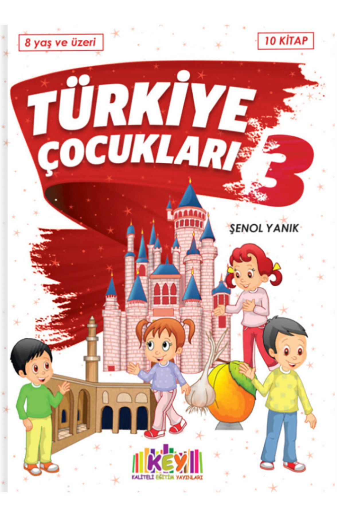 3K YAYIN Kaliteli Eğitim Yayınları (KEY) TÜRKİYE'NİN ÇOCUKLARI-3 Hikaye Serisi 10Kitap 8 Yaş+ 3.SINIF 4.SINIF