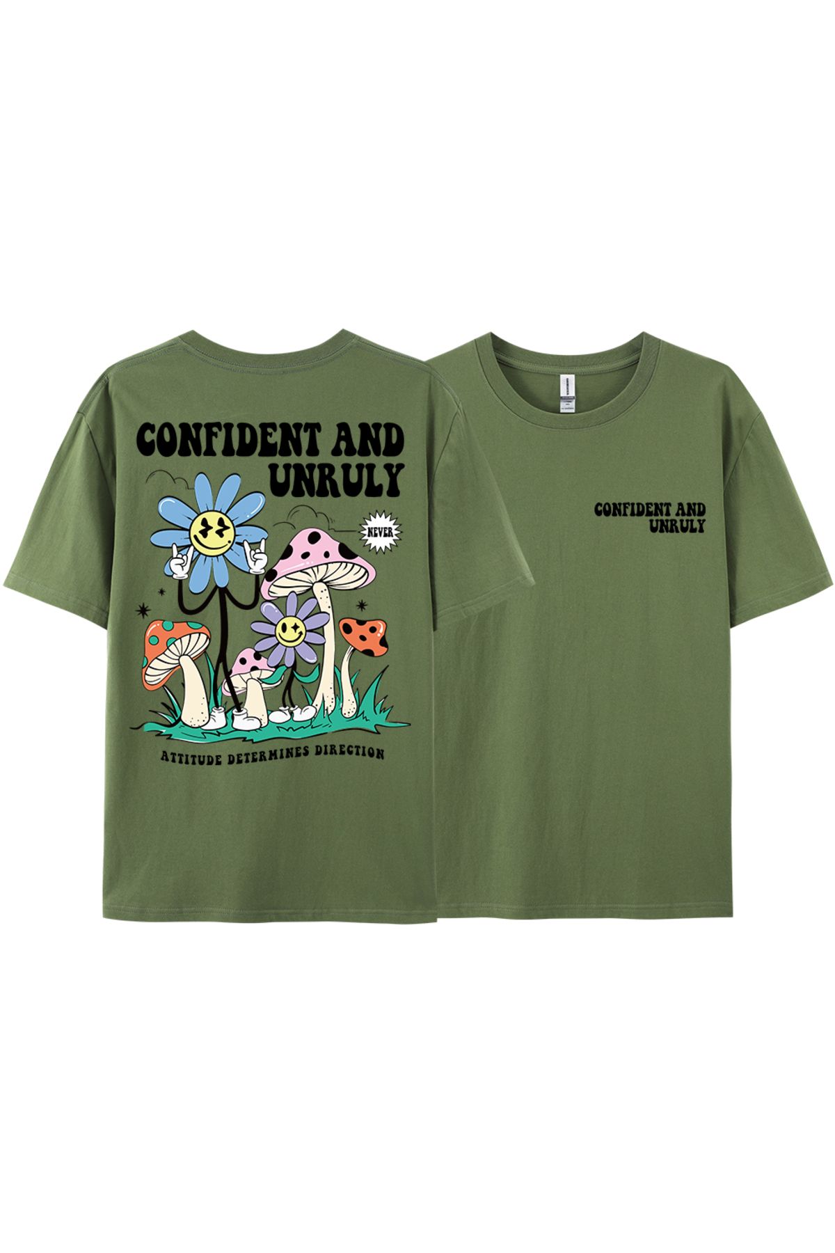 StartMore Y2k Vintage Tişört Tee Kendinden emin ve kaba tutum belirler yön