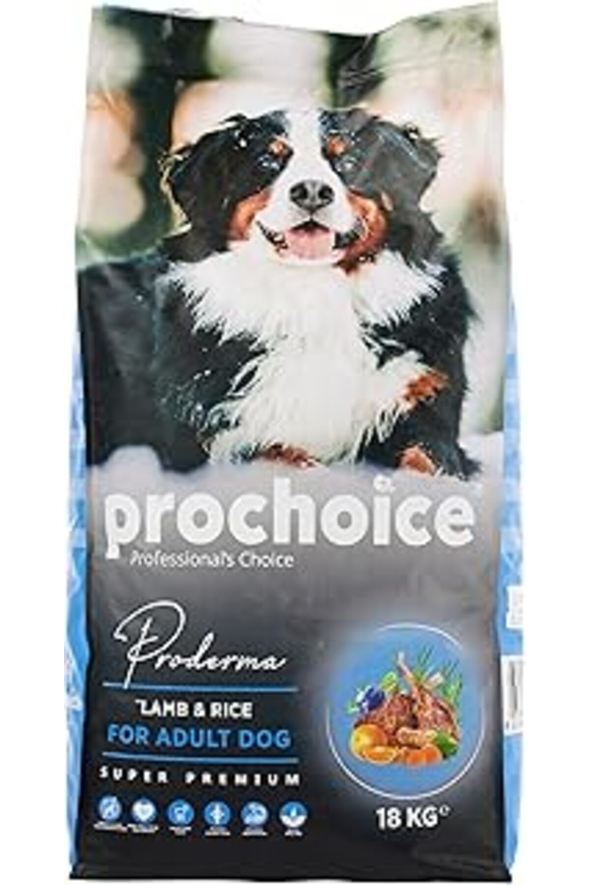 Mu Art Ahşap Prochoice Proderma, Yetişkin Köpekler İçin, Hipoalerjenik, Kuzu Etli Ve Pirinçli Kuru Mama, 18 Kg