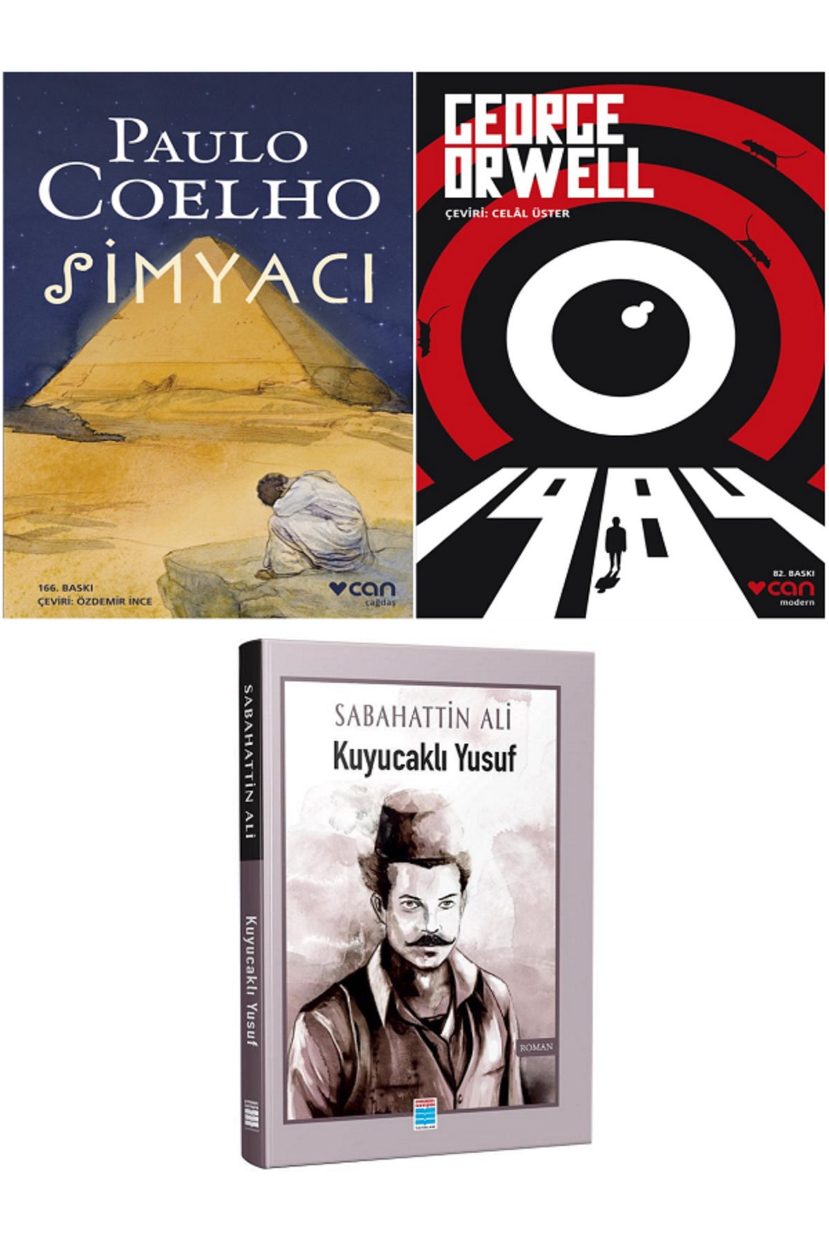 Evrensel İletişim Yayınları SİMYACI + 1984 + Evrensel Kuyucaklı Yusuf / 3 KİTAP SET