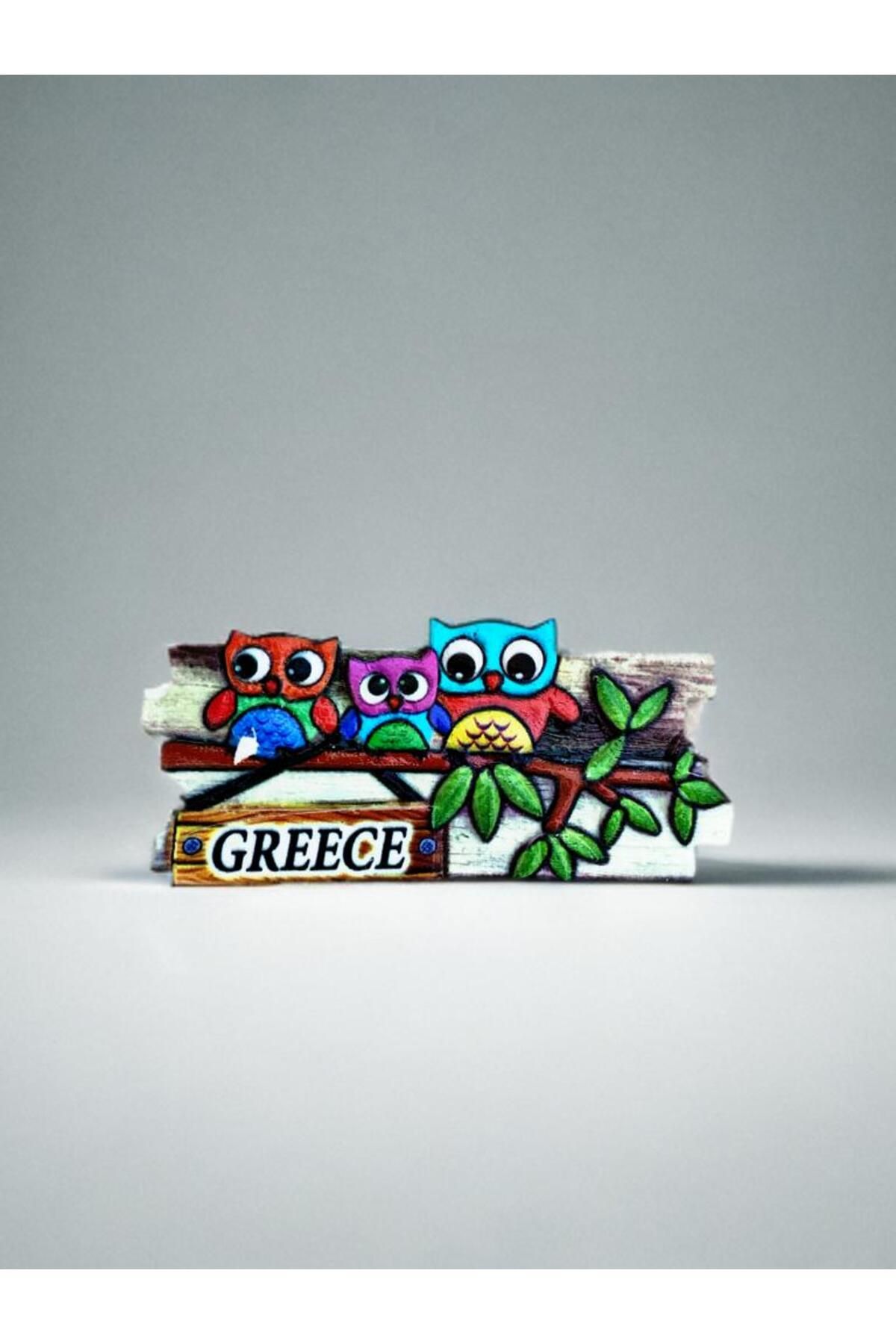 Home GREECE ( Yunanistan) Temalı Kabartmalı Polyester Magnet. 9cm x 4,5cm.