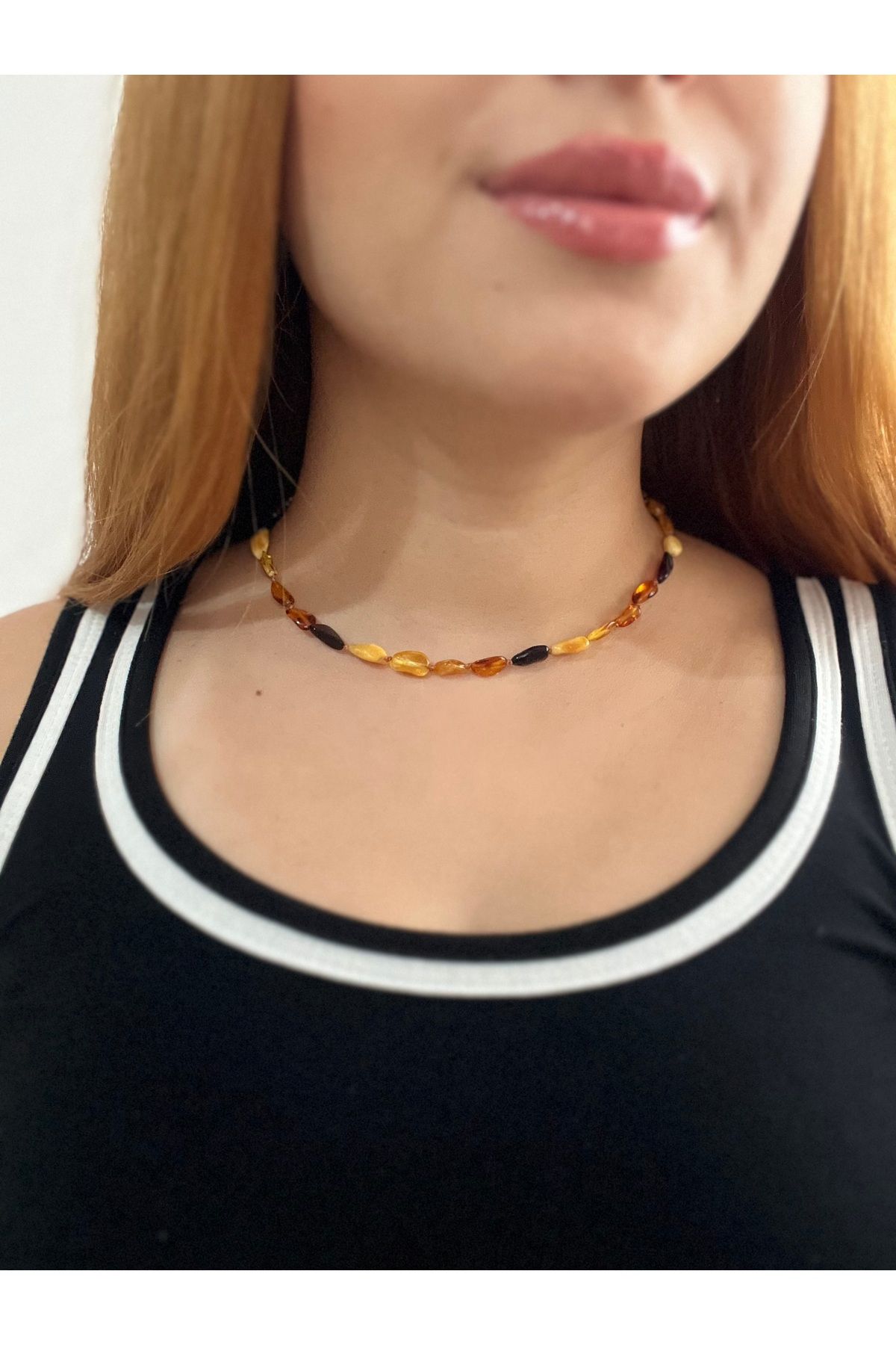 UGELYA Kehribar Yetişkin Kolye Sertifikalı