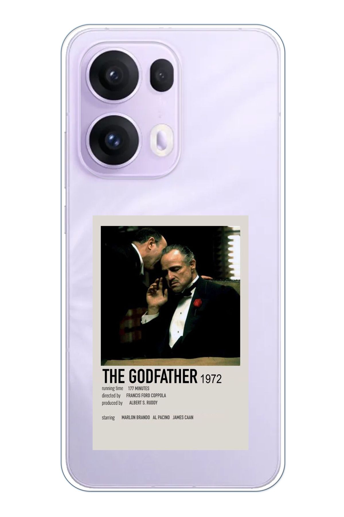 TechTree OPPO Reno 13 PRO Uyumlu The GodFather Baba Poster Tasarımlı Şeffaf Silikon Kılıf