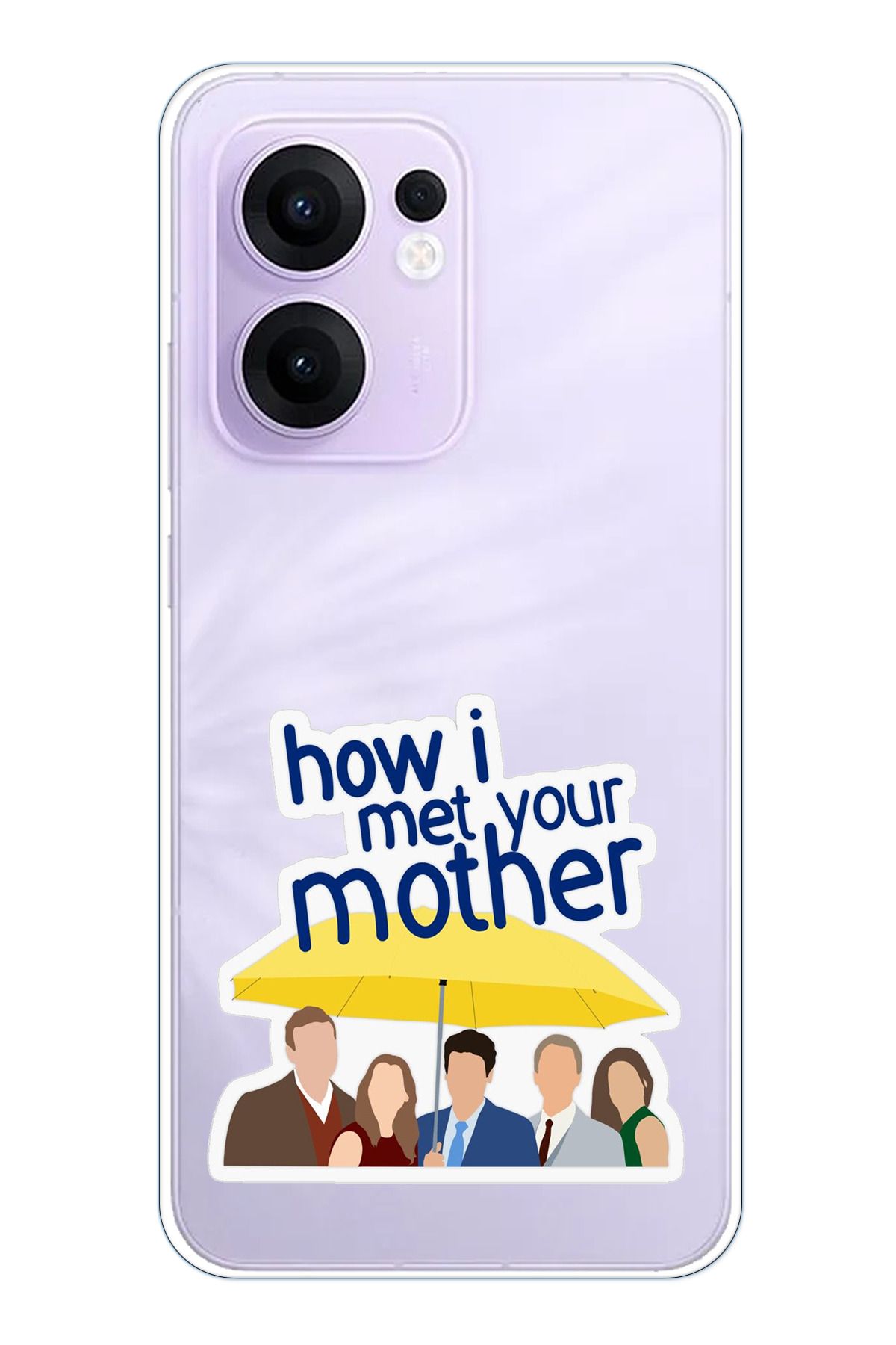 TechTree OPPO Reno 13F Uyumlu How i met your mother Minimalist Tasarımlı Şeffaf Silikon Kılıf