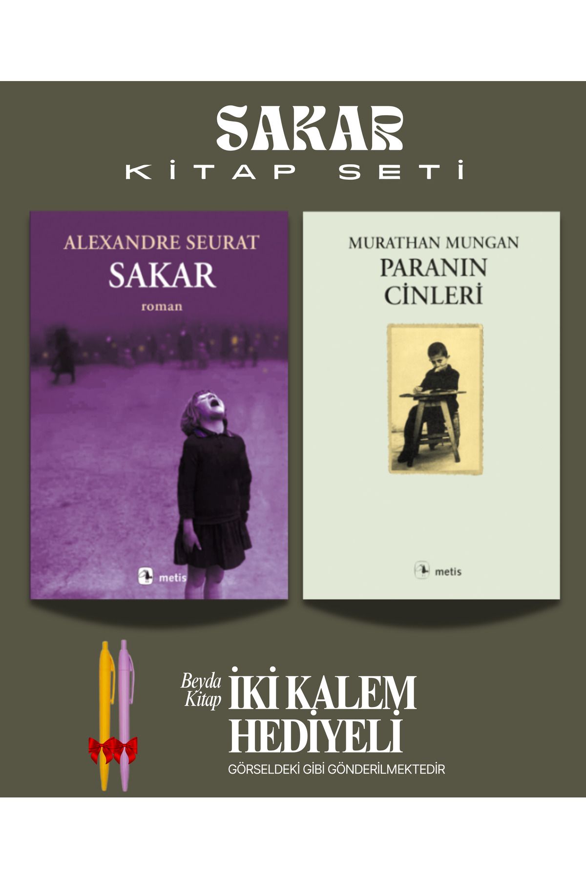 Metis Yayınları Sakar - Paranın Cinleri - Alexandre Seurat - Kitap Seti - İki Kalem Hediyeli