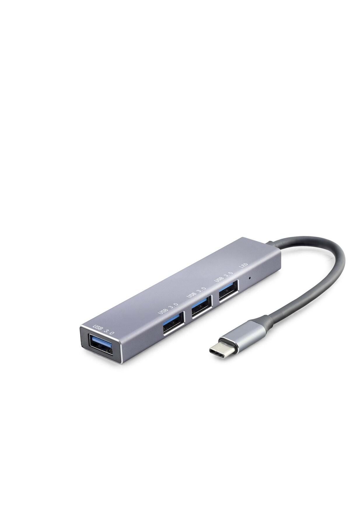 Skygo Type-C Hub 4*Usb3.0 Gri HDX7043