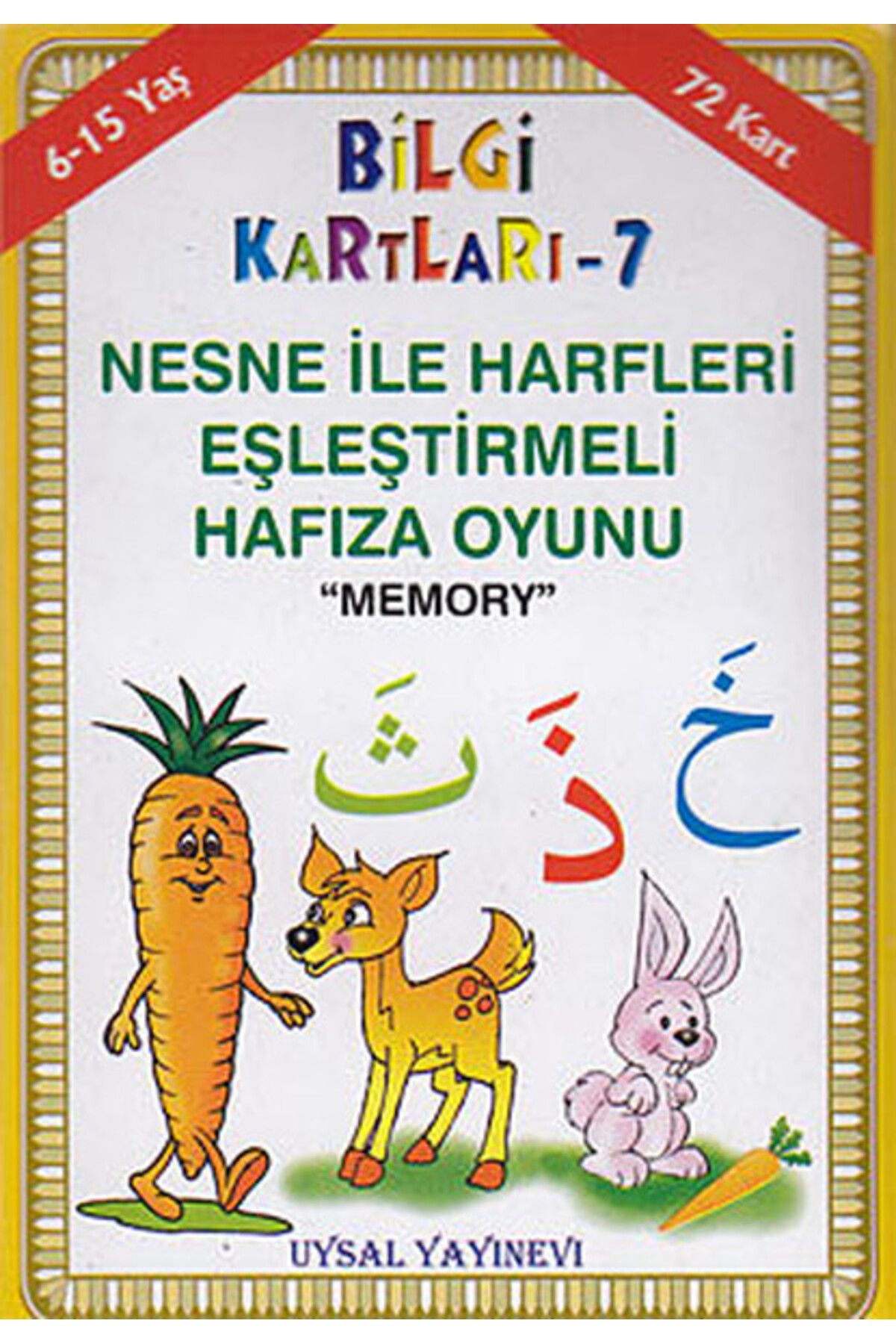 Uysal Yayınevi Bilgi Kartları 7 - Nesne İle Harfleri Eşleştirmeli Hafıza Oyunu (Memory)
