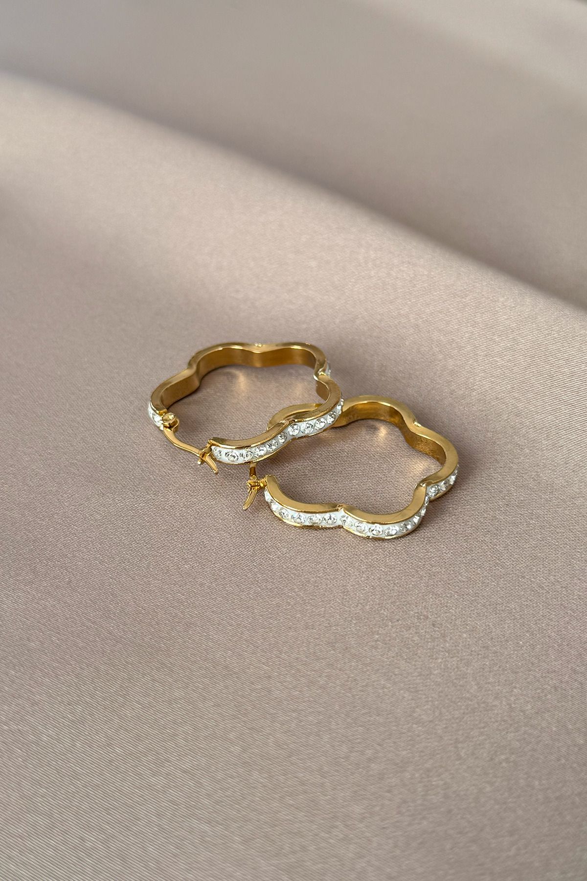 laria jewelry Yıldız Model Halka Küpe
