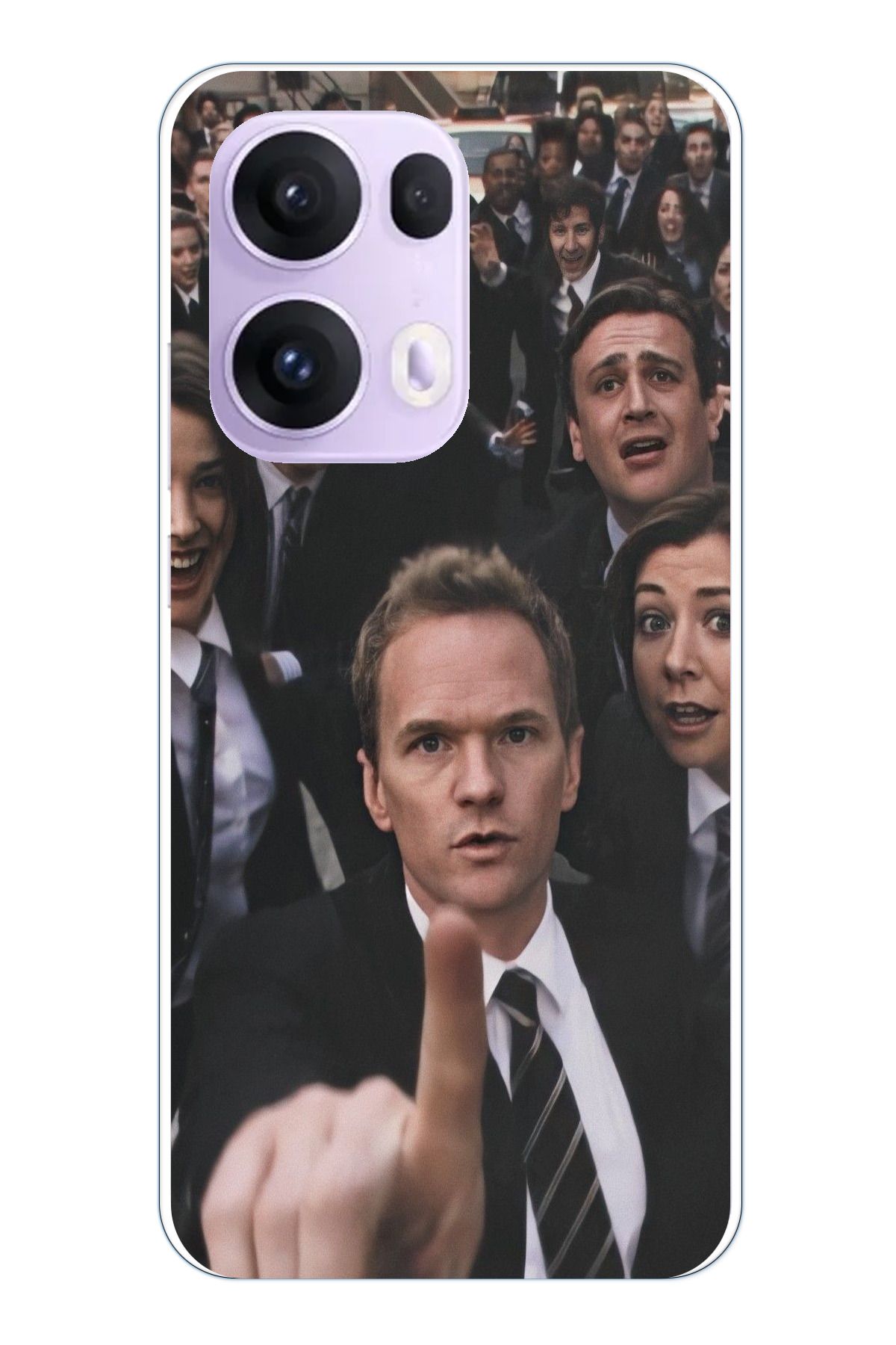 TechTree OPPO Reno 13 PRO Uyumlu How i met your mother Selfie Tasarımlı Şeffaf Silikon Kılıf