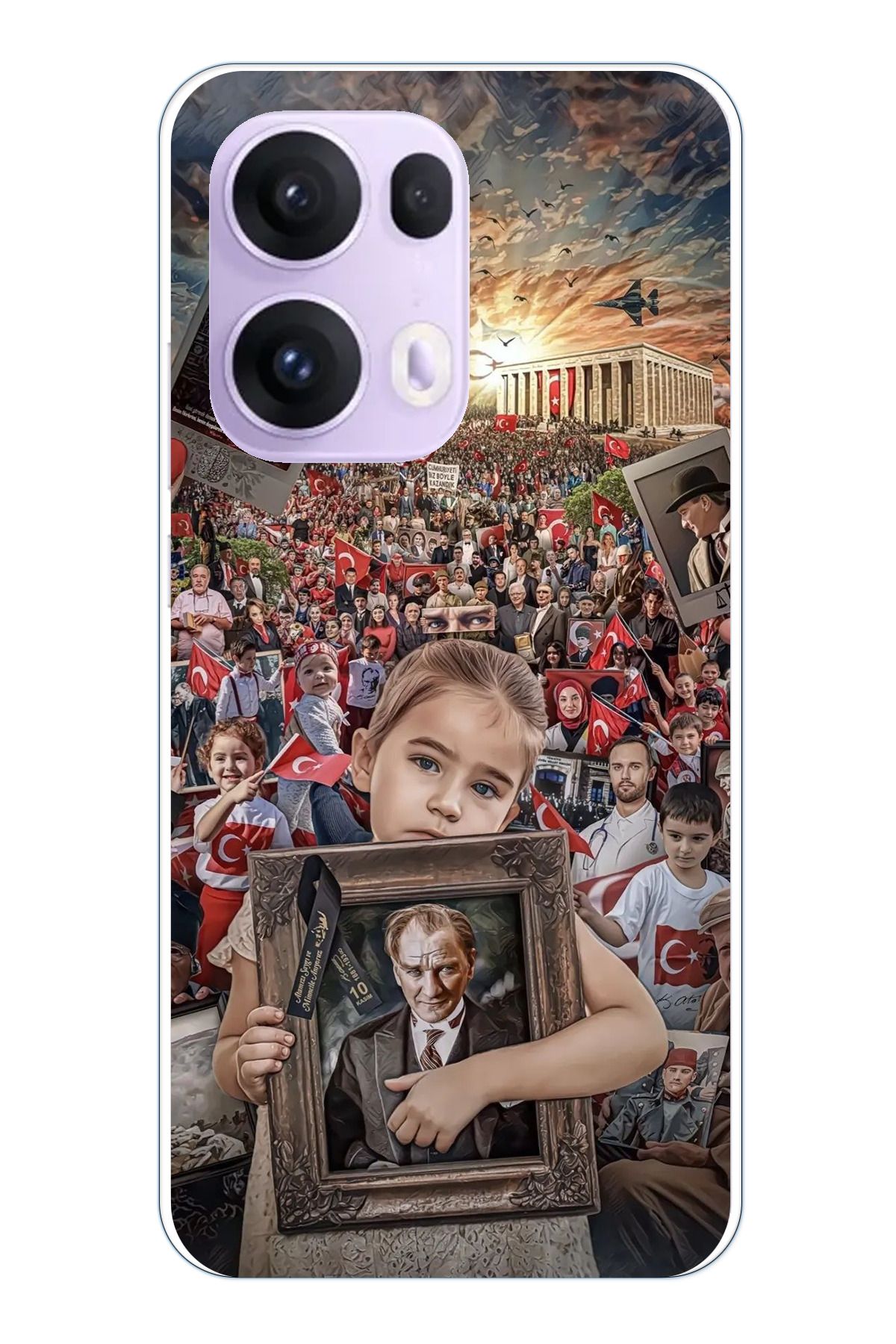 TechTree OPPO Reno 13 PRO Uyumlu Atatürk Anıtkabir Şeffaf Silikon Kılıf