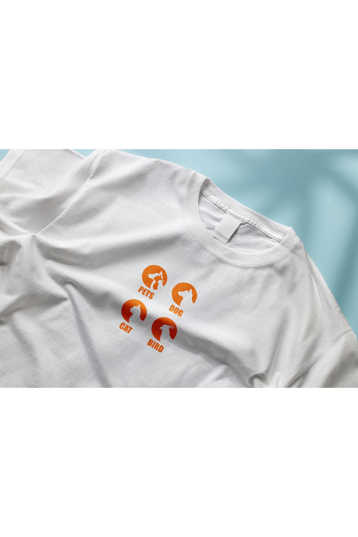 YEACHY Unisex Animals-Hayvan Baskılı T-Shirt