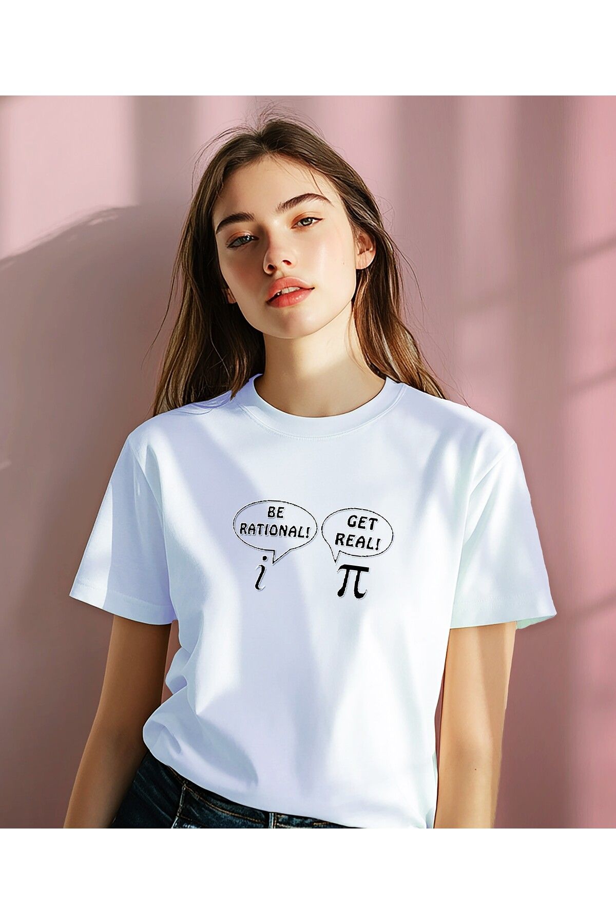 YEACHY Unisex Matematik Baskılı T-Shirt