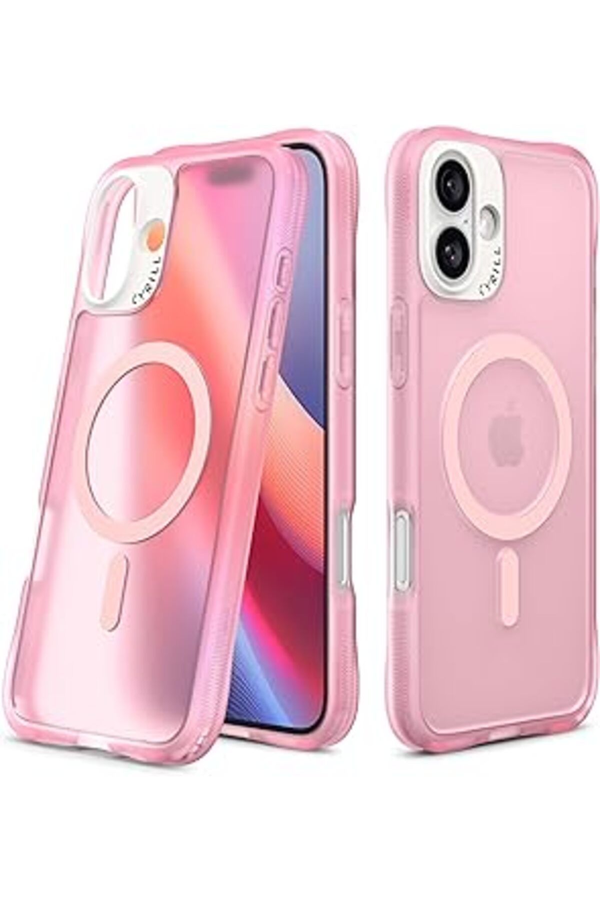 Mu Art Ahşap Ciel By Cyrill Iphone 16 Kılıf Ultra Sheer Magsafe Özellikli Baby Pink - Acs08259
