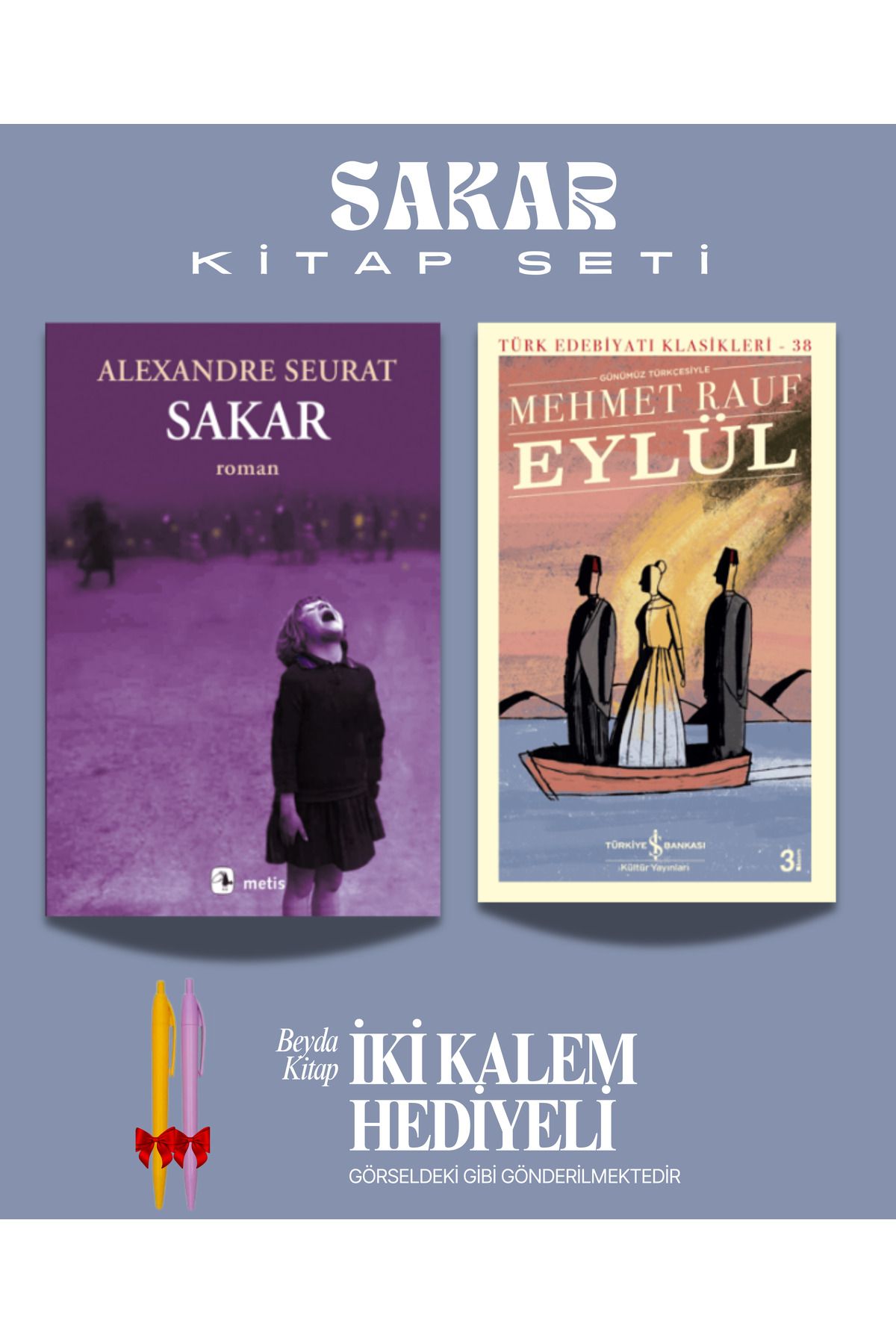 Metis Yayınları Sakar - Eylül - Alexandre Seurat - Kitap Seti - İki Kalem Hediyeli
