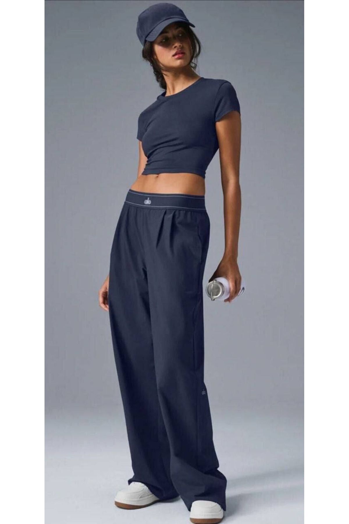 Butik Lacivert Rahat Kalıp Jogger Pantolon