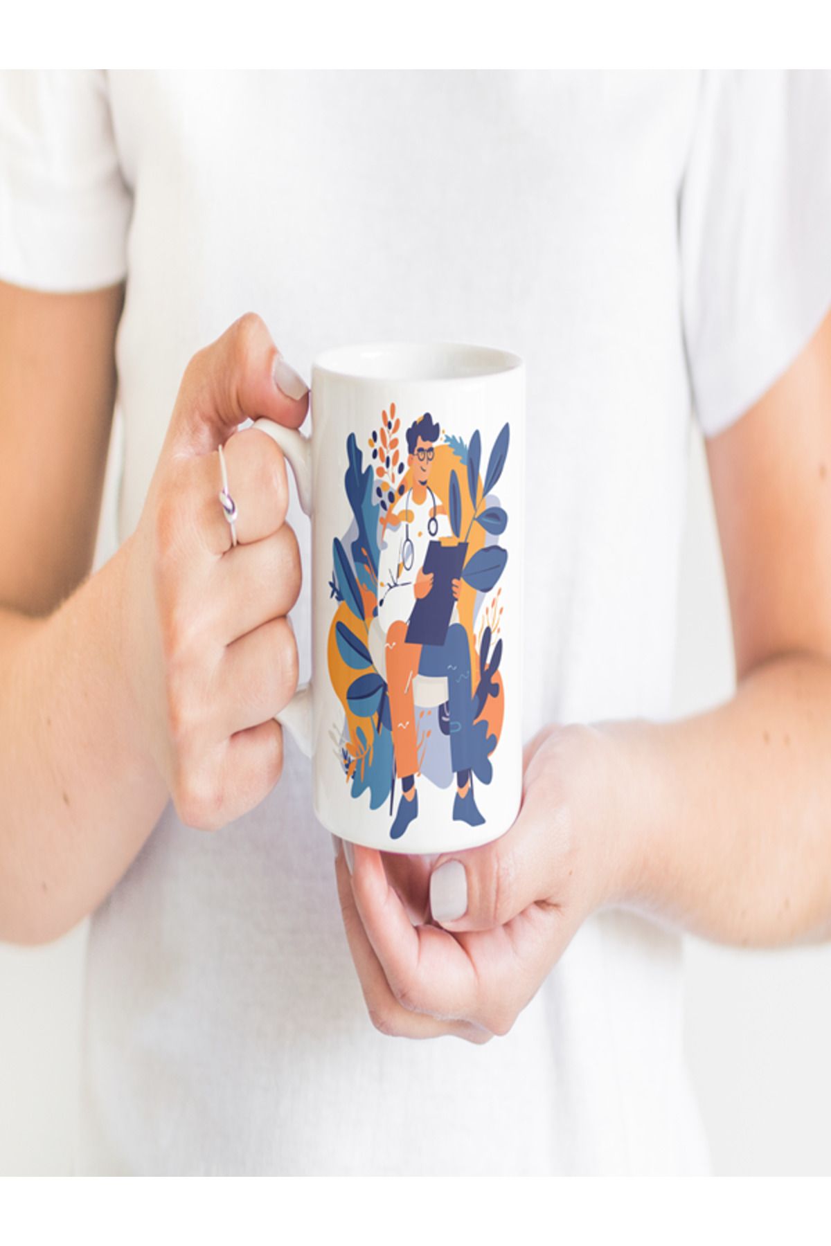BERFA STORE Psikolog Hediyelik Kupa – Karikatürlü Meslek Temalı Bardak