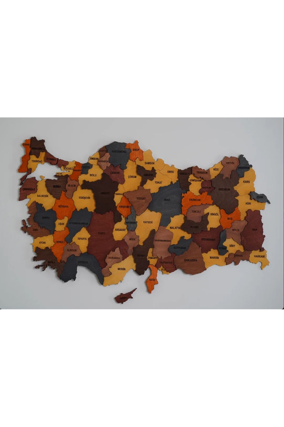 MapofX Ahşap Duvar Dekorasyonu