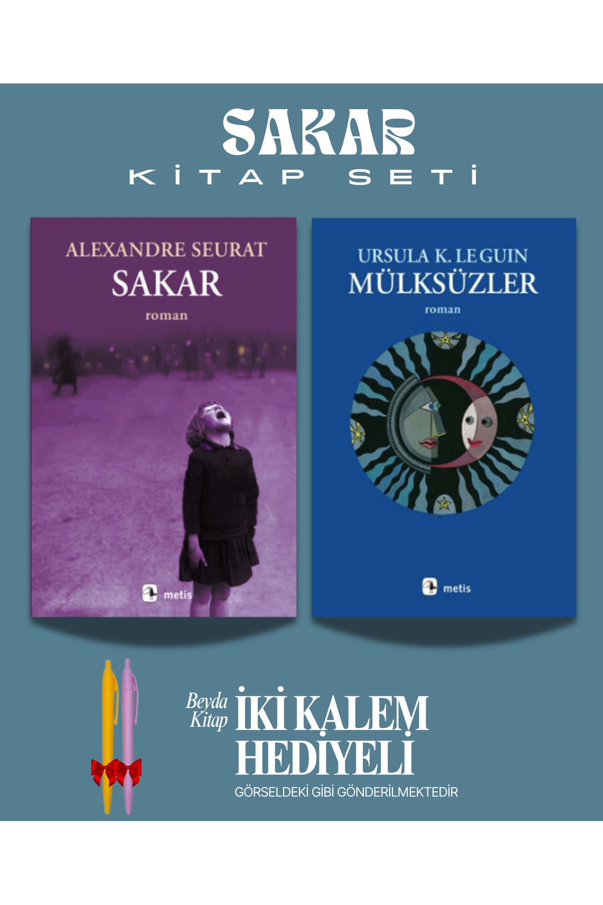 Metis Yayınları Sakar - Mülksüzler - Alexandre Seurat - Kitap Seti - İki Kalem Hediyeli