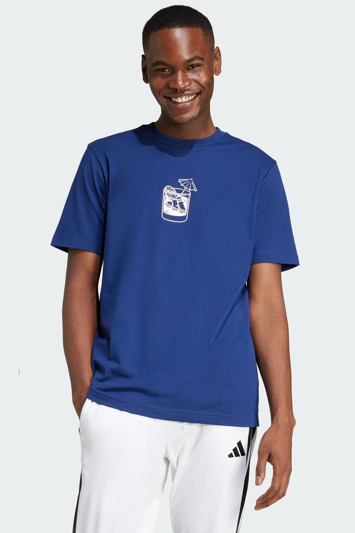 adidas Erkek L Drınk Tişört